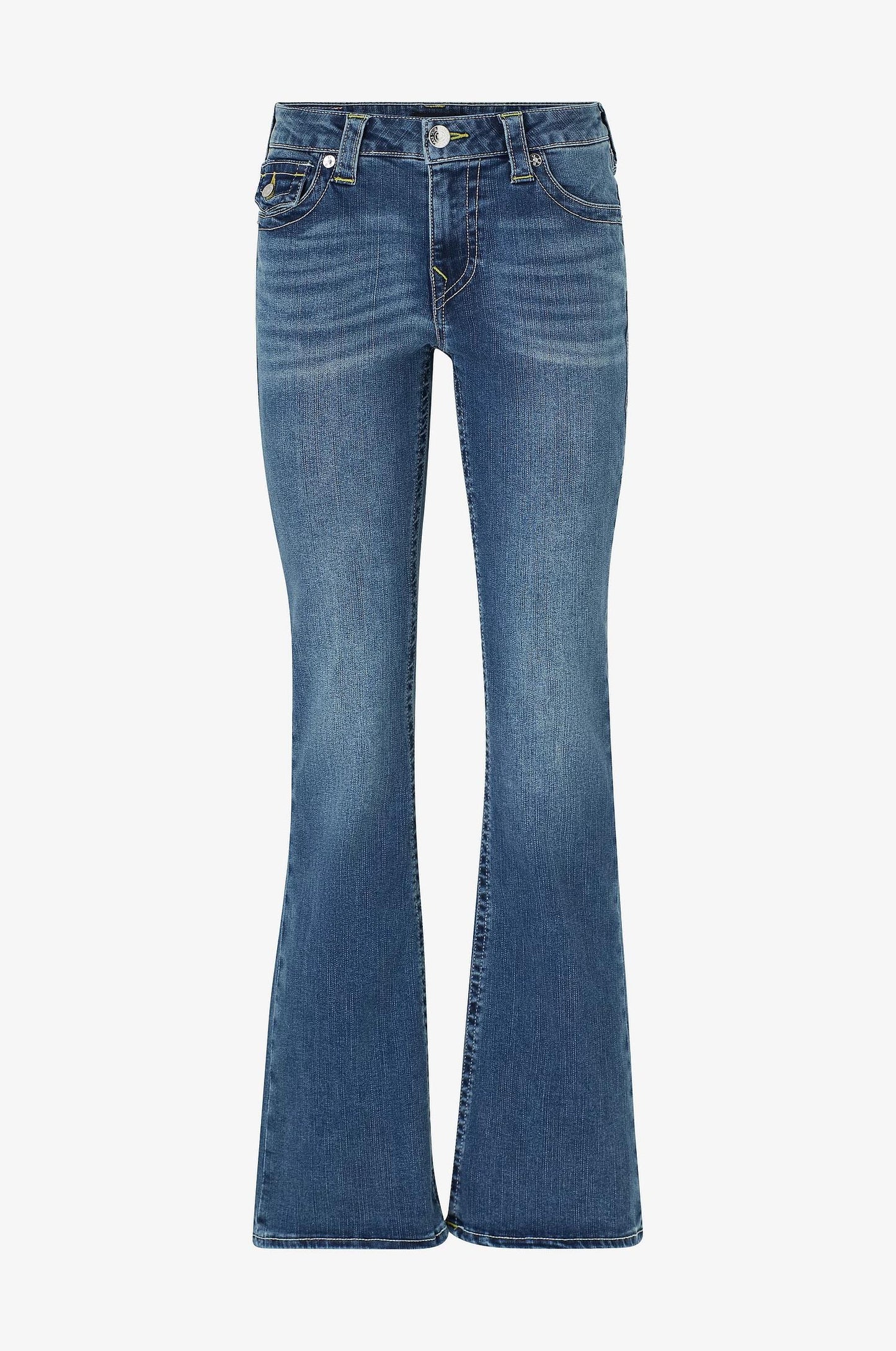 Becca Mid Rise Bootcut Flap