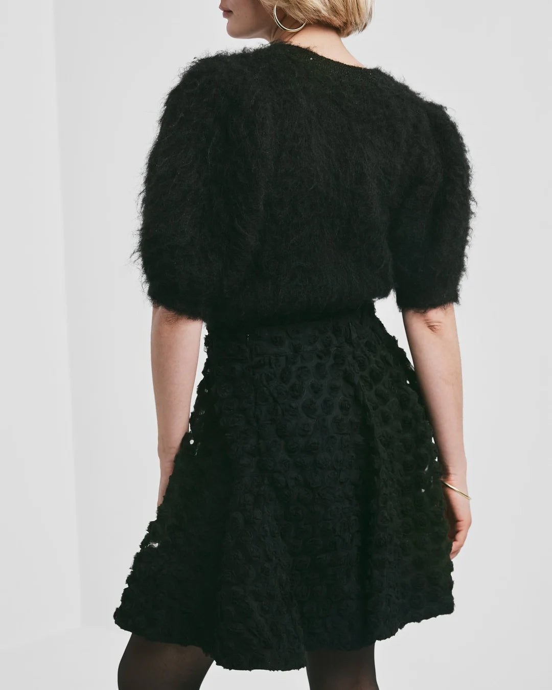 Decorated Mini Skirt Black