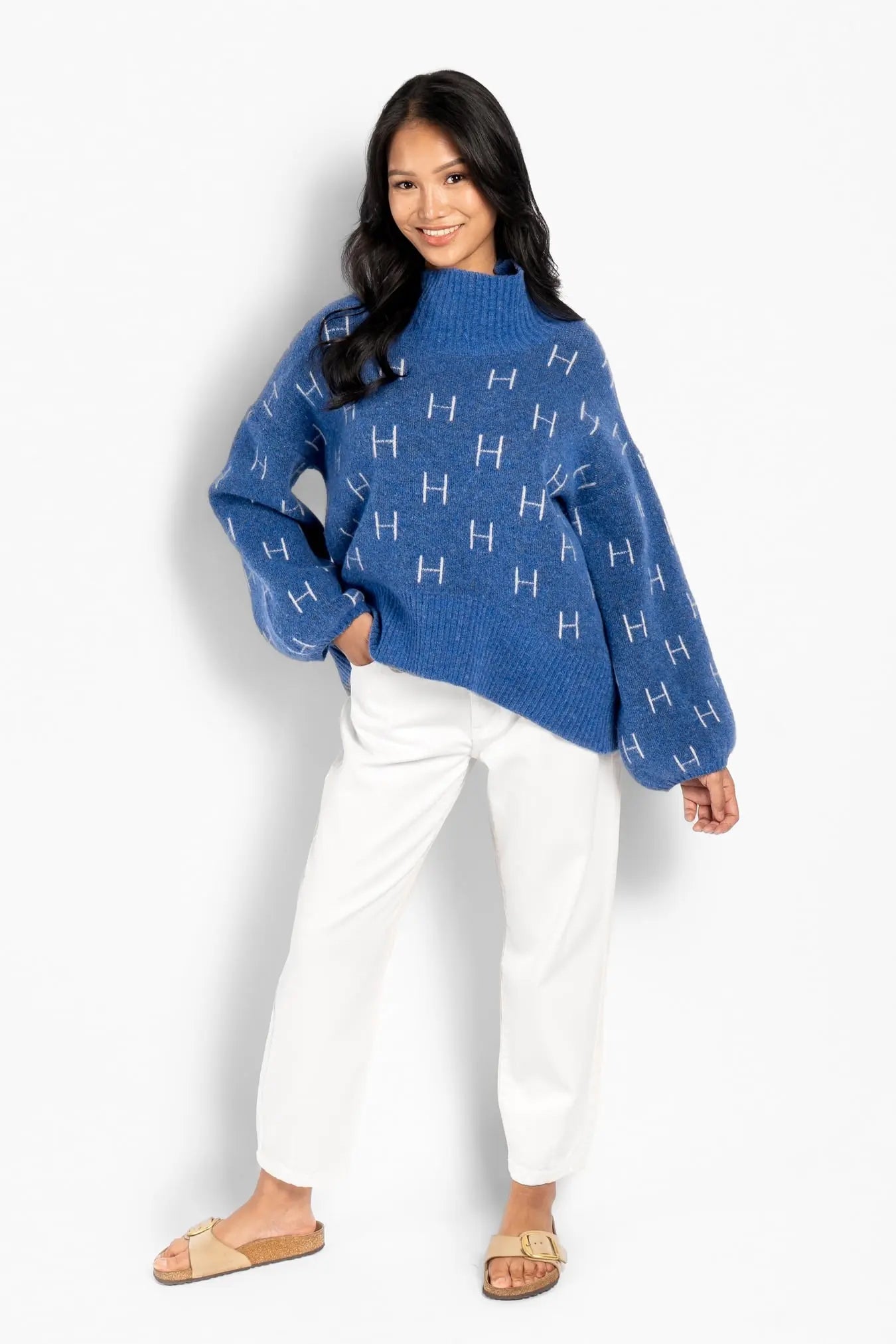Fam Short Sweater - Blue Yonder