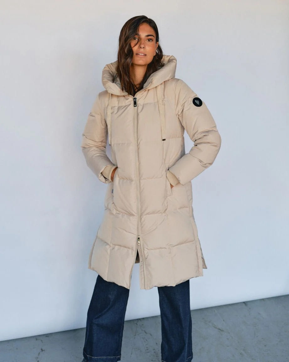 MMNova Square Down Coat Feather Grey