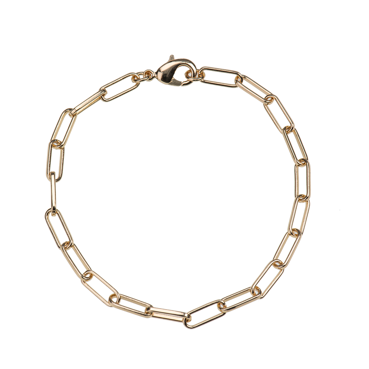 Thick Chain Bracelet Gold 16-20 cm