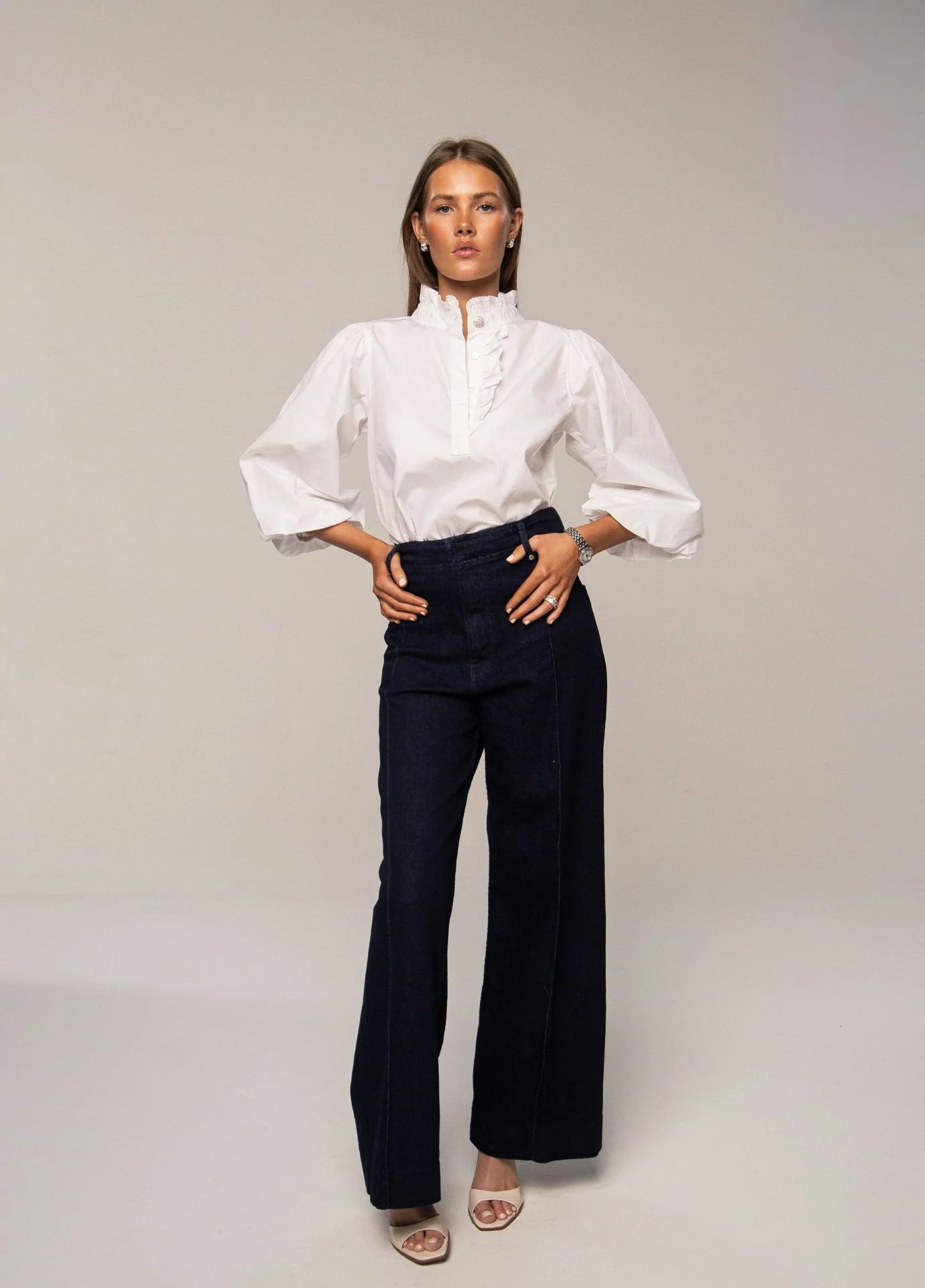 Ella Blouse - Sugar White