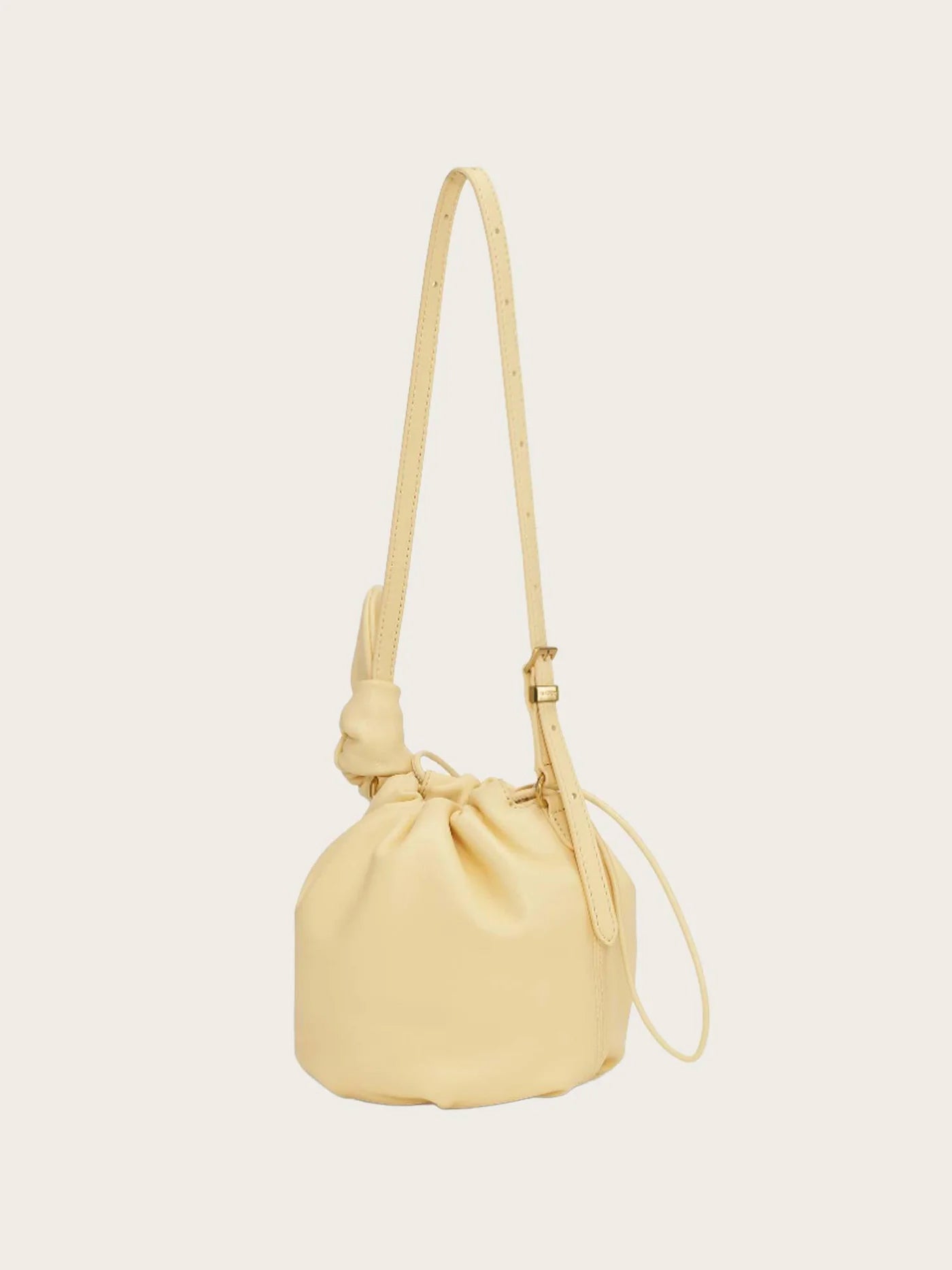 Leather Bon Bon Bag - Italian Straw