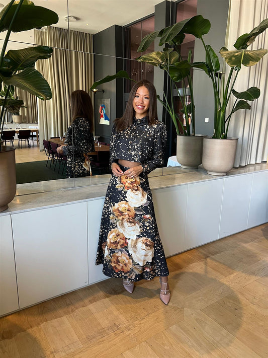 Tailored Satin Cropped Jacket