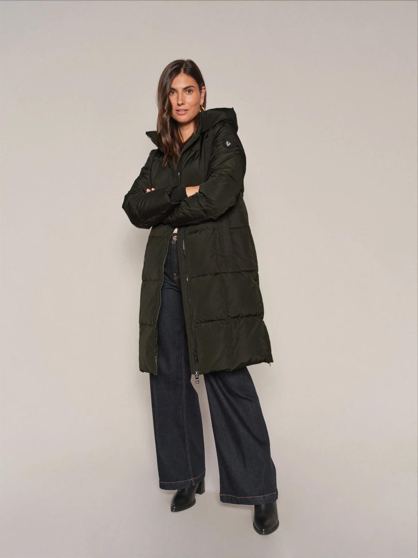 MMNova Square Down Coat Rosin Green