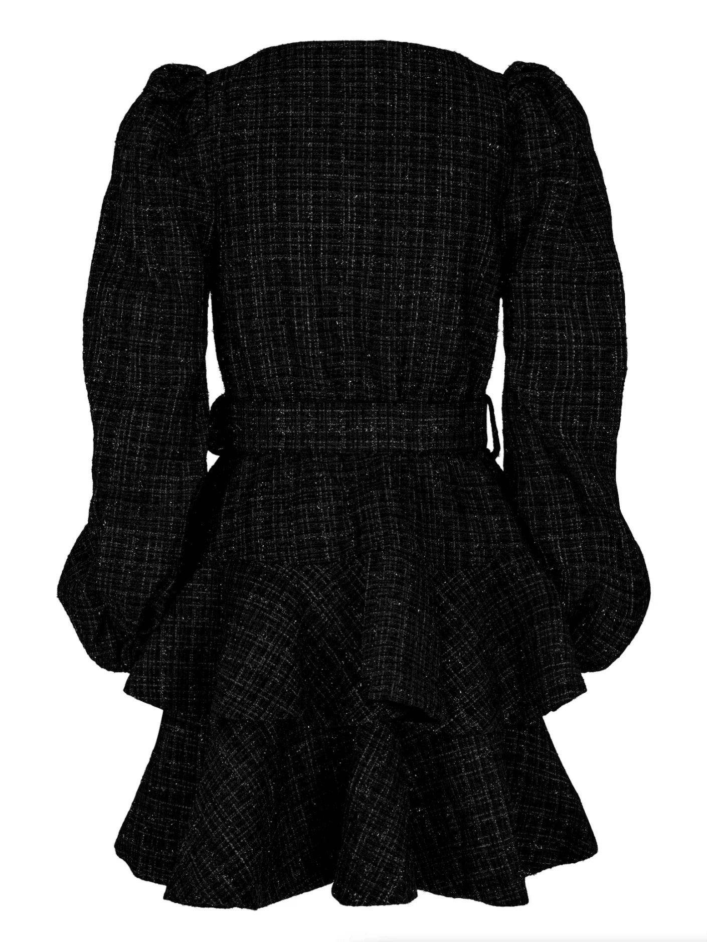Wavy Tweed Dress