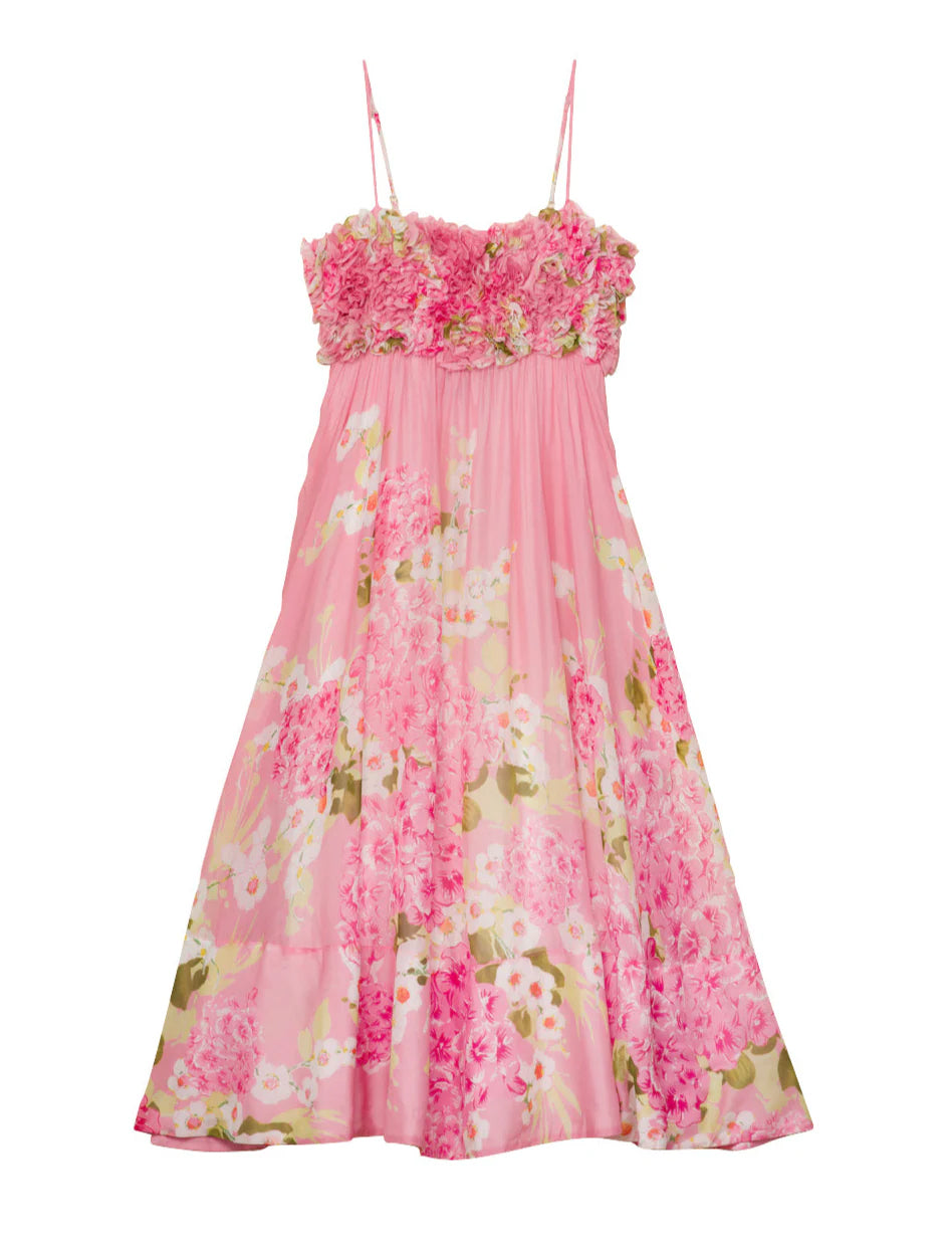 Organza Strap Dress cherry blossom