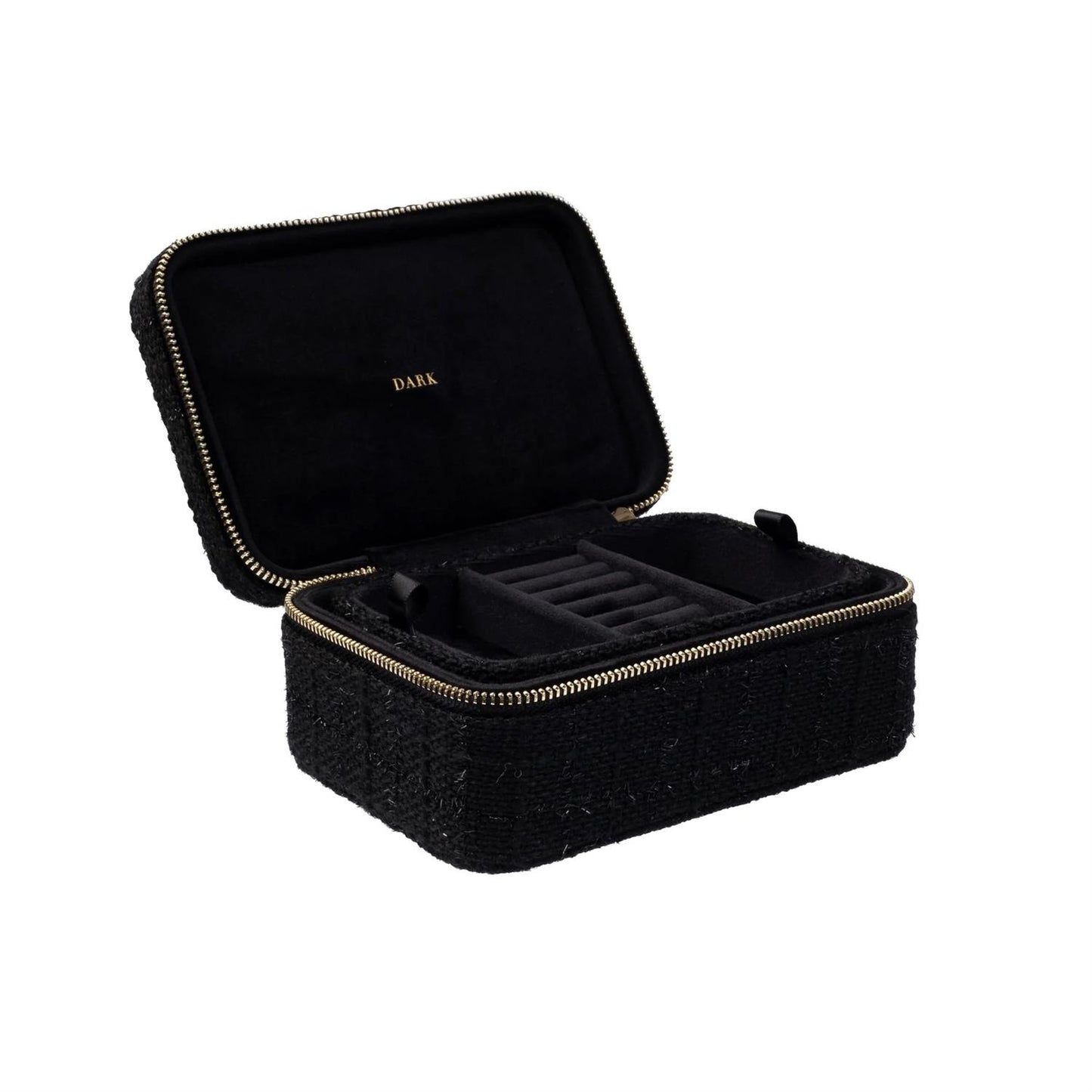 Tweed Jewellery Box Black