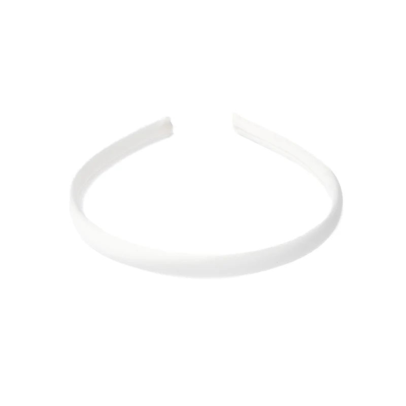 Satin Hair Band Thin Off-White