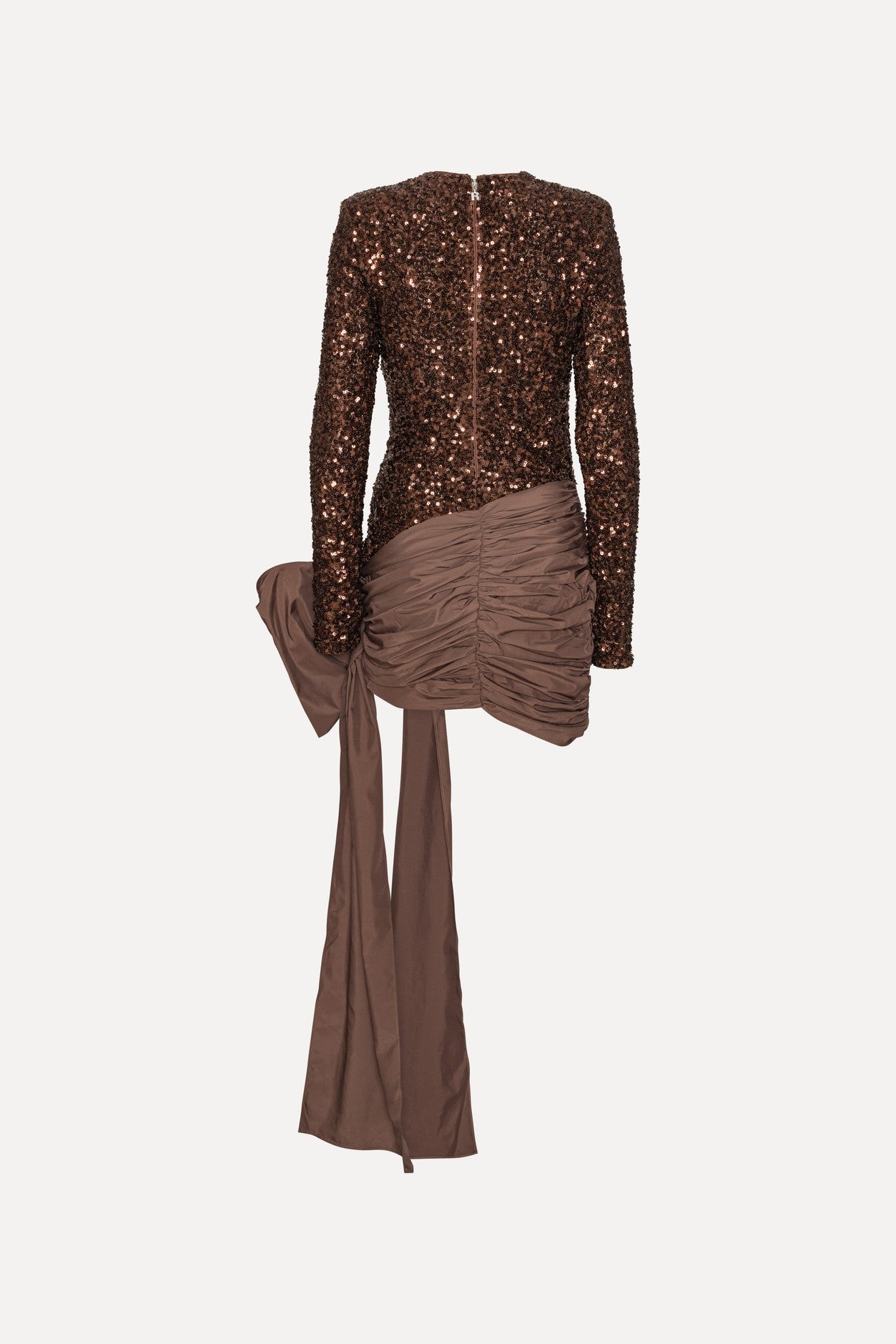 Sequins Bow Mini Dress
