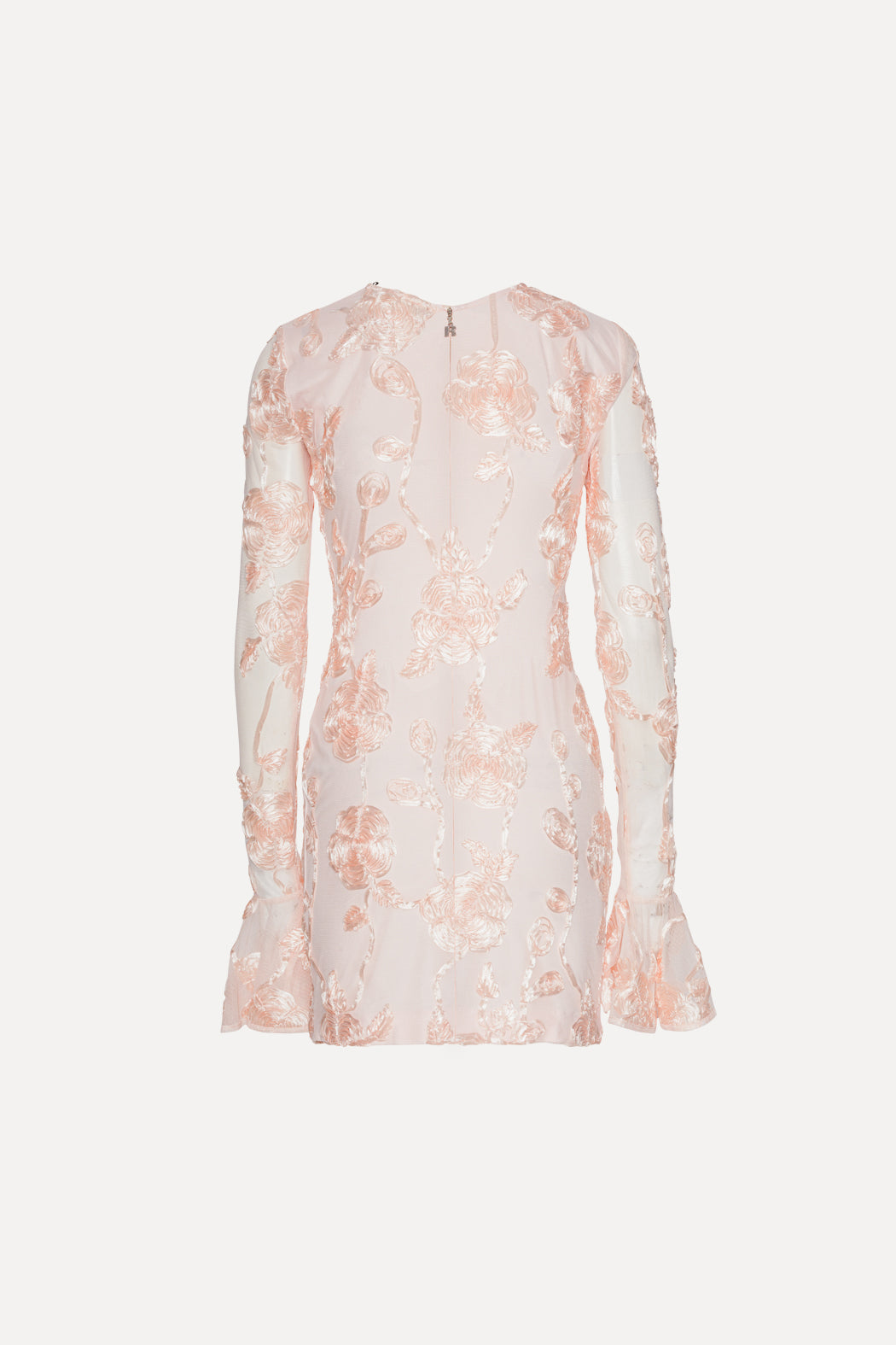 Flower Mesh Mini Dress