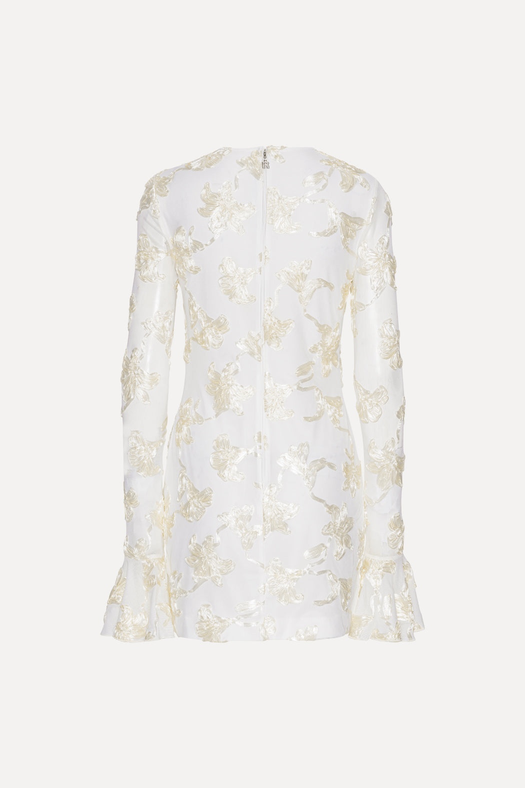Flower Mesh Mini Dress
