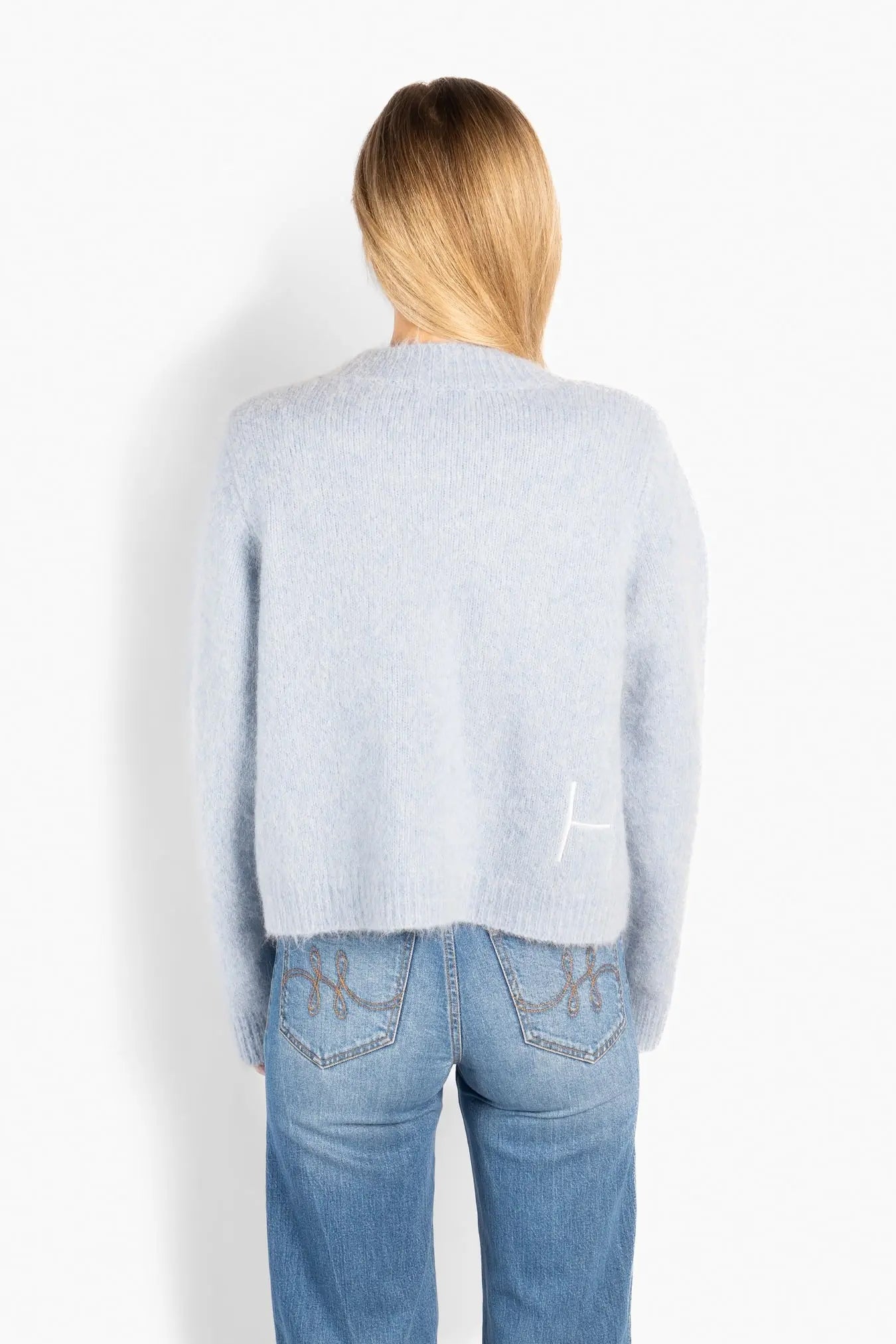 Pernille Short Cardigan - Skyway