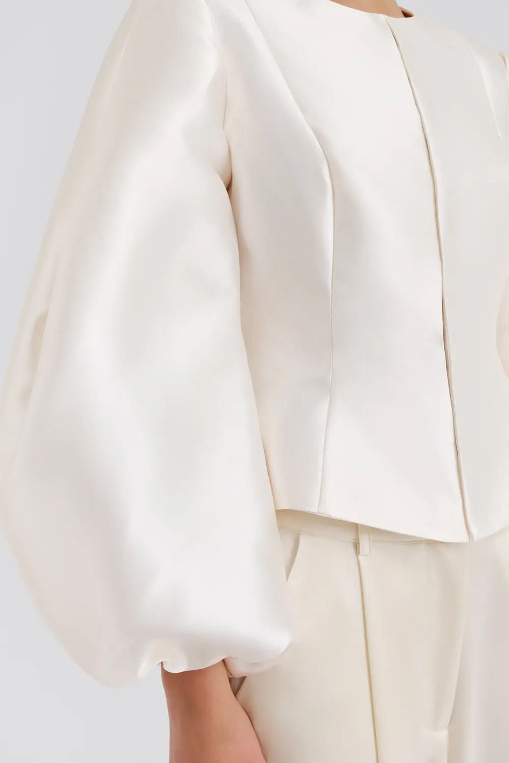 Vendela Balloon Sleeve Blouse - Ivory