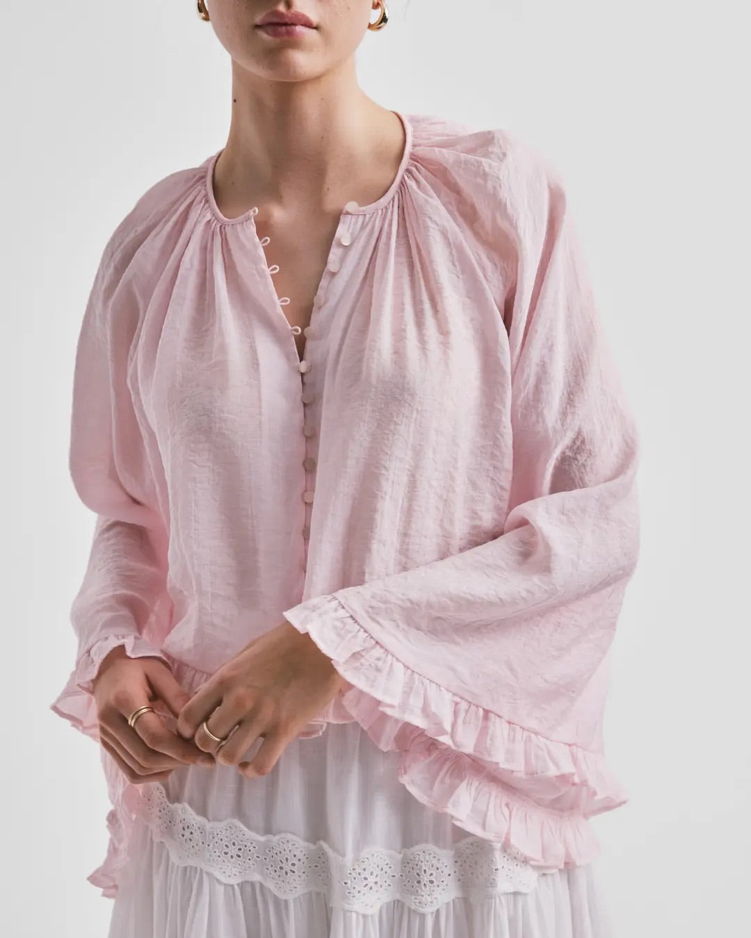 Viscose Flared Blouse
