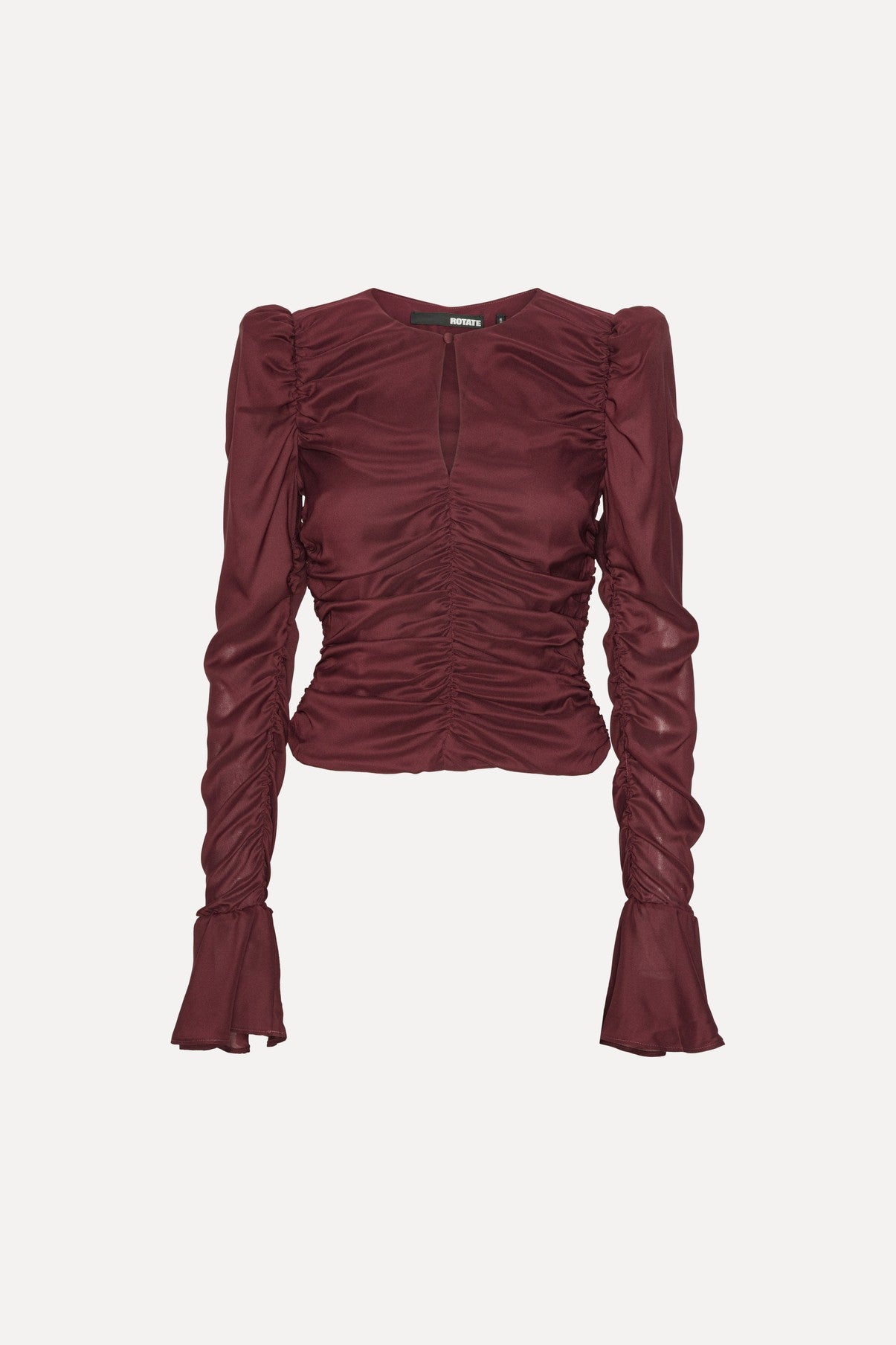 Chiffon Ruched Ls Top