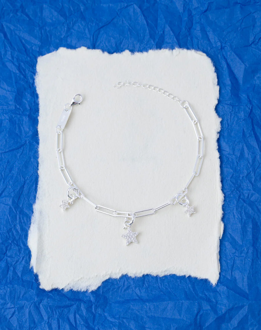 Mini Ella Charm Silver White