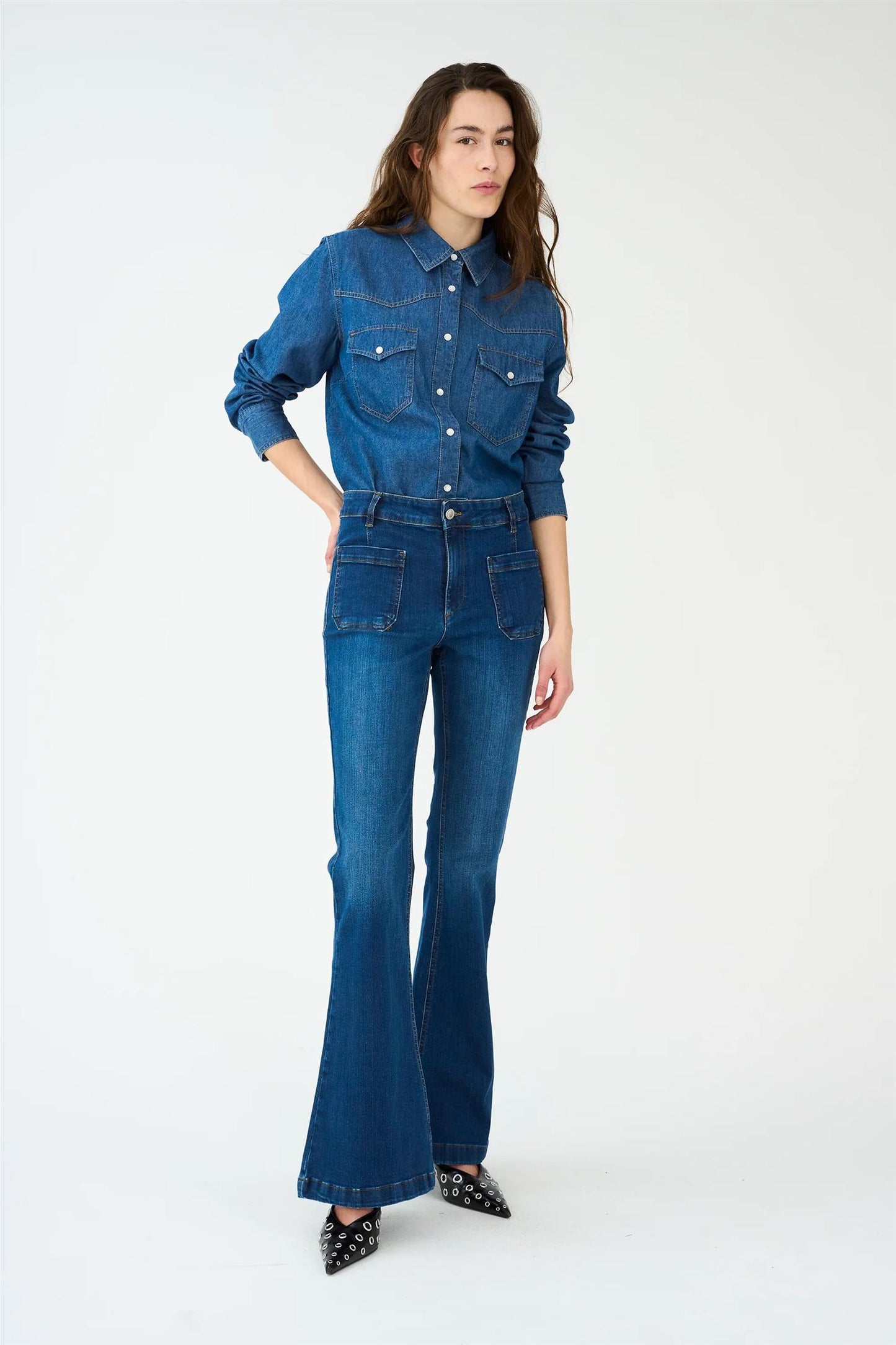 IVY-Ann Charlotte Earth Jeans Wash Cayenne 32"