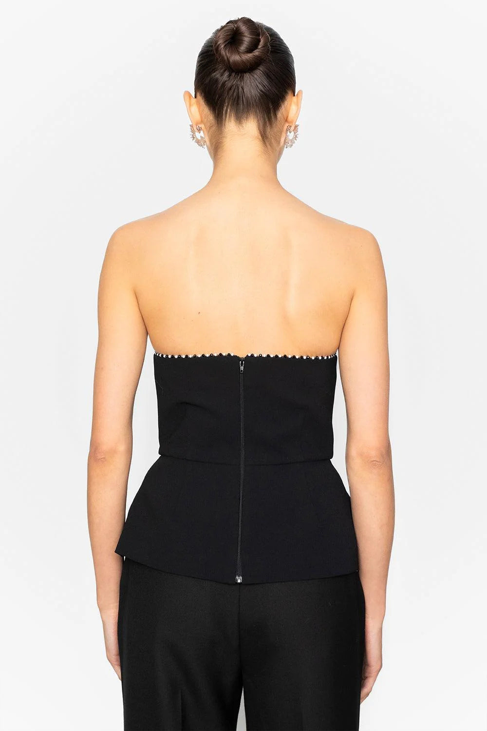 Daxi Strapless Top Black