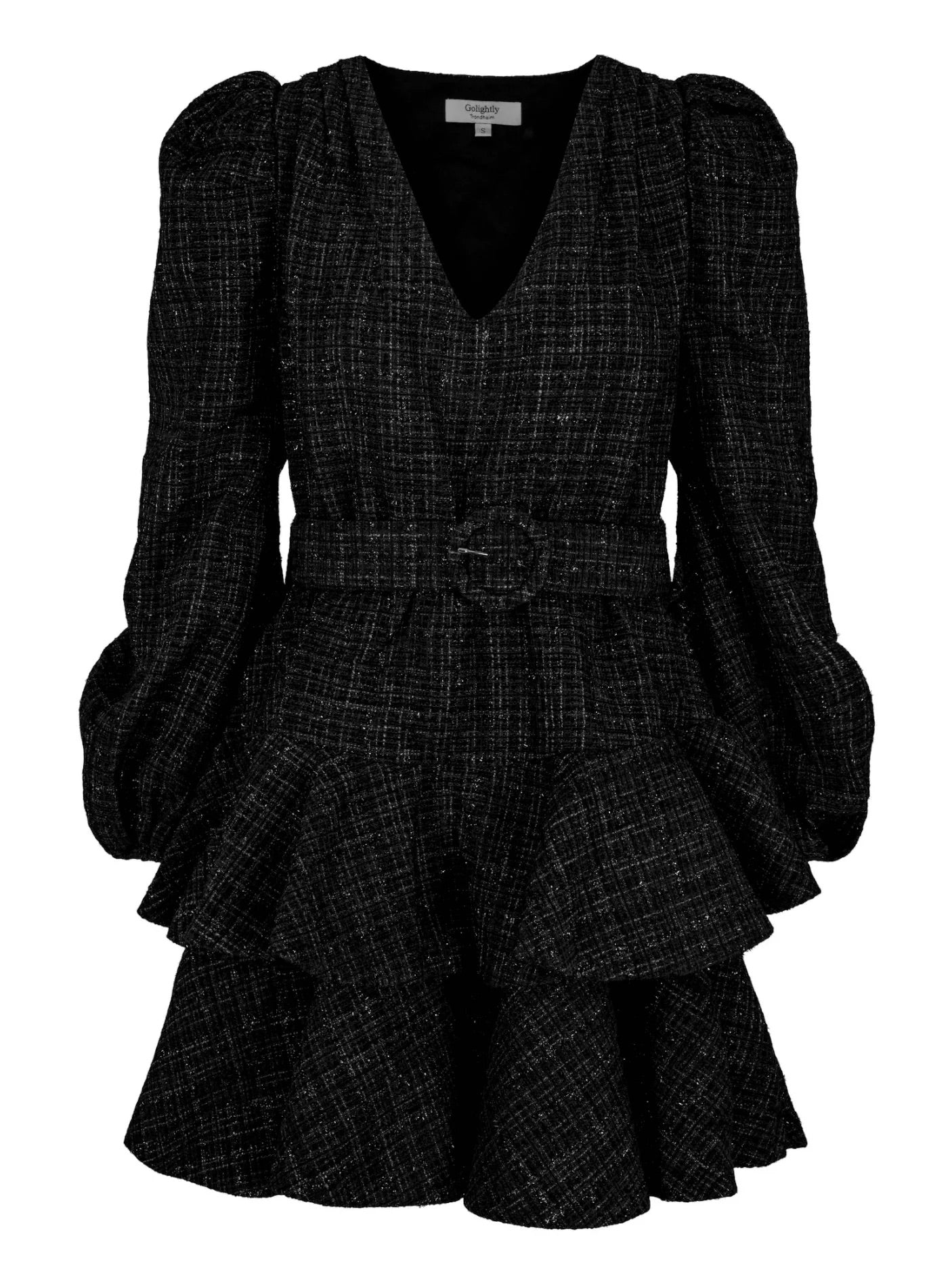 Wavy Tweed Dress