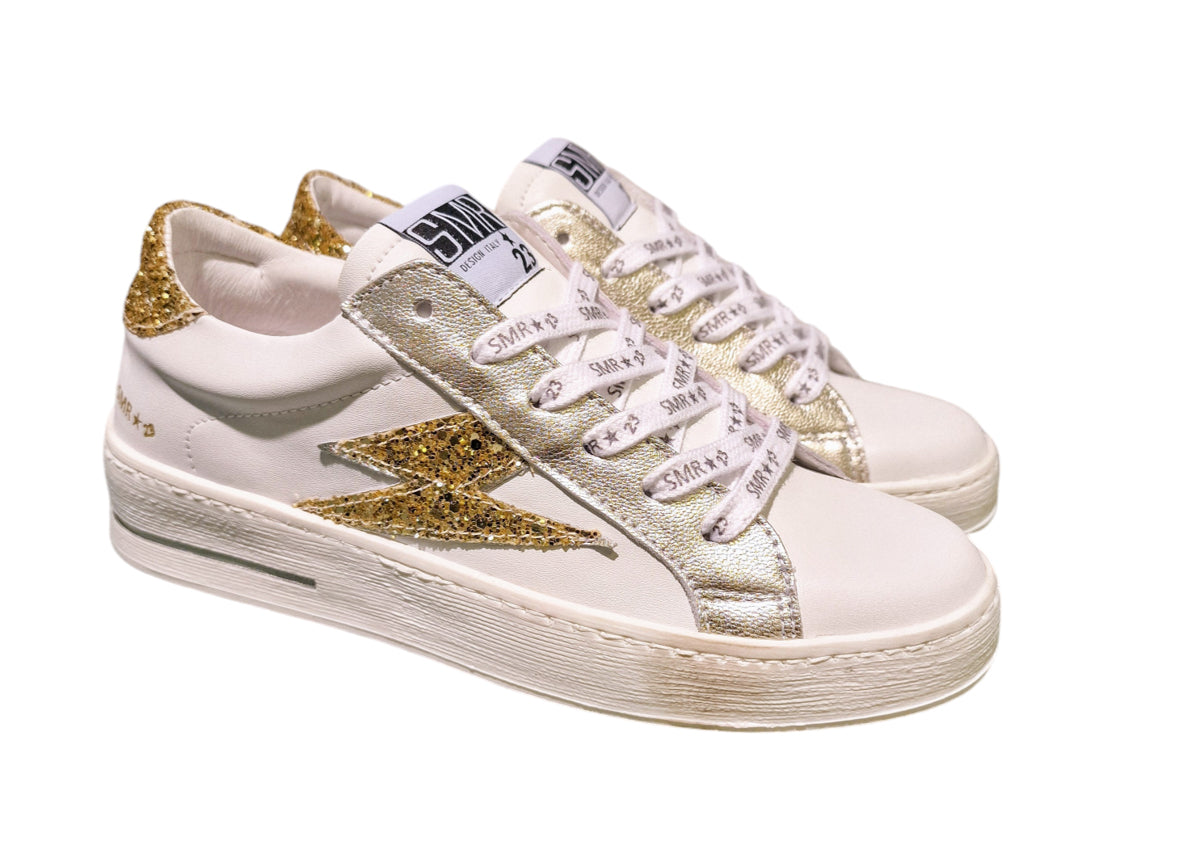 Maya Sneakers Hvit med gull