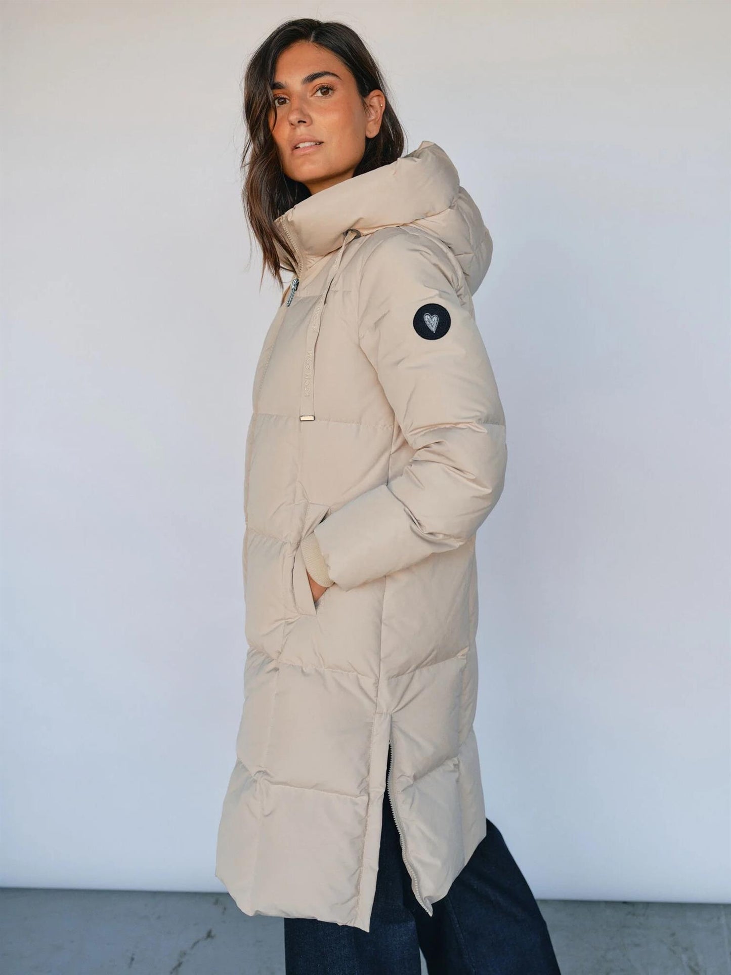 MMNova Square Down Coat Feather Grey