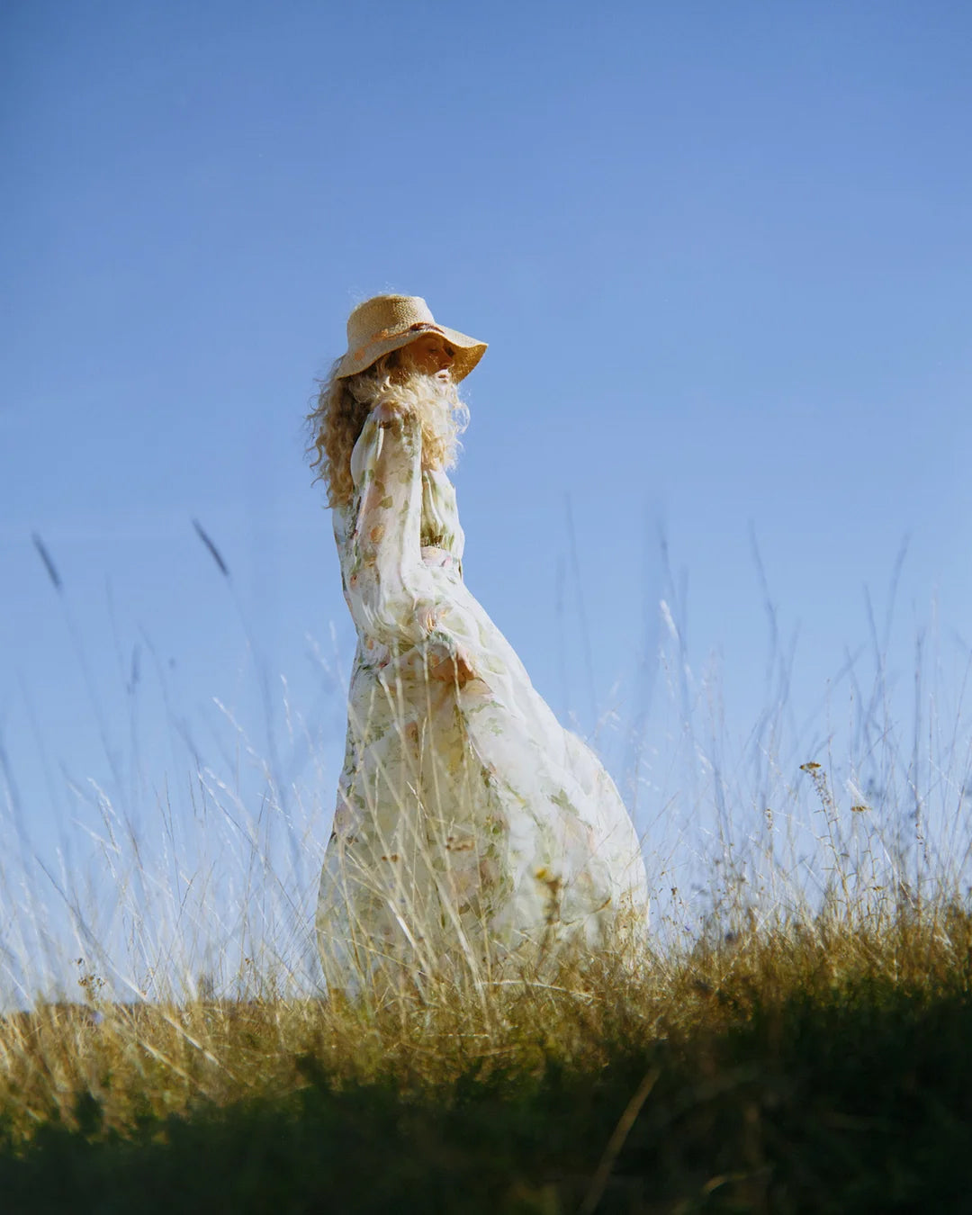 Organza Belt Dress - Watercolour Dreams