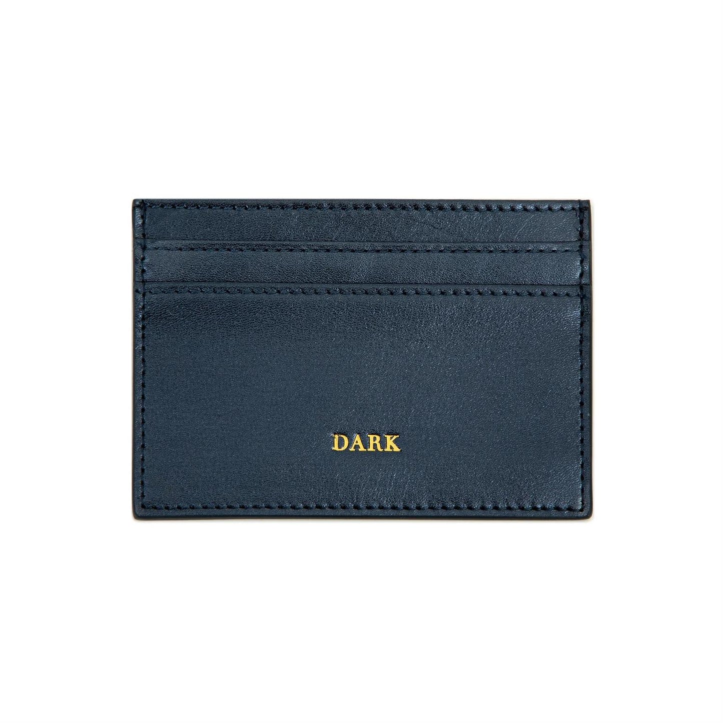 Leather Card Holder Nappa Navy Blue