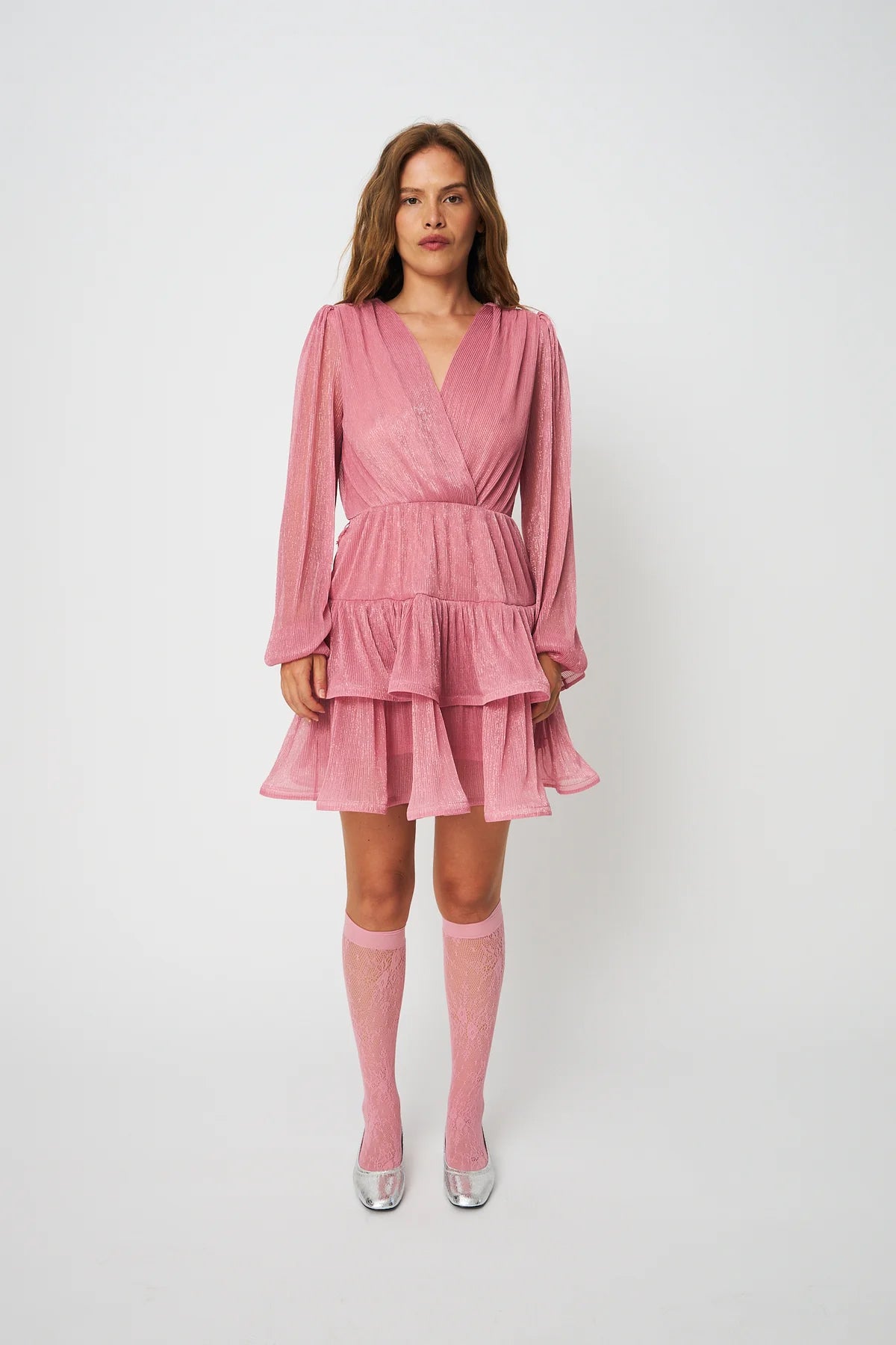 Angelacras Dress - Pink Shimmer