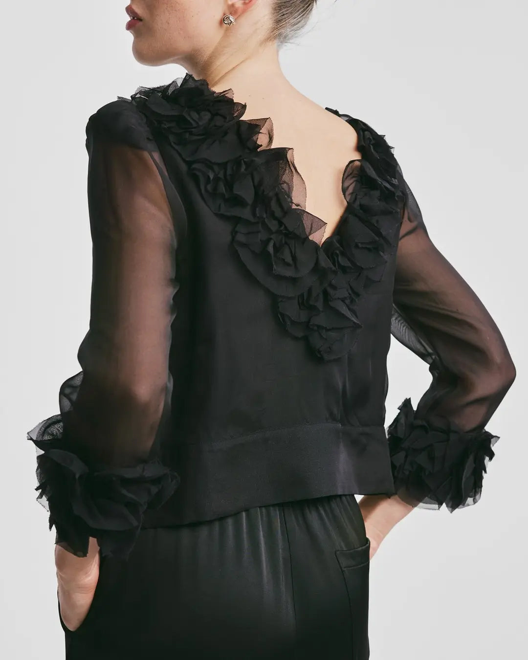 Organza Frilly Top Sort