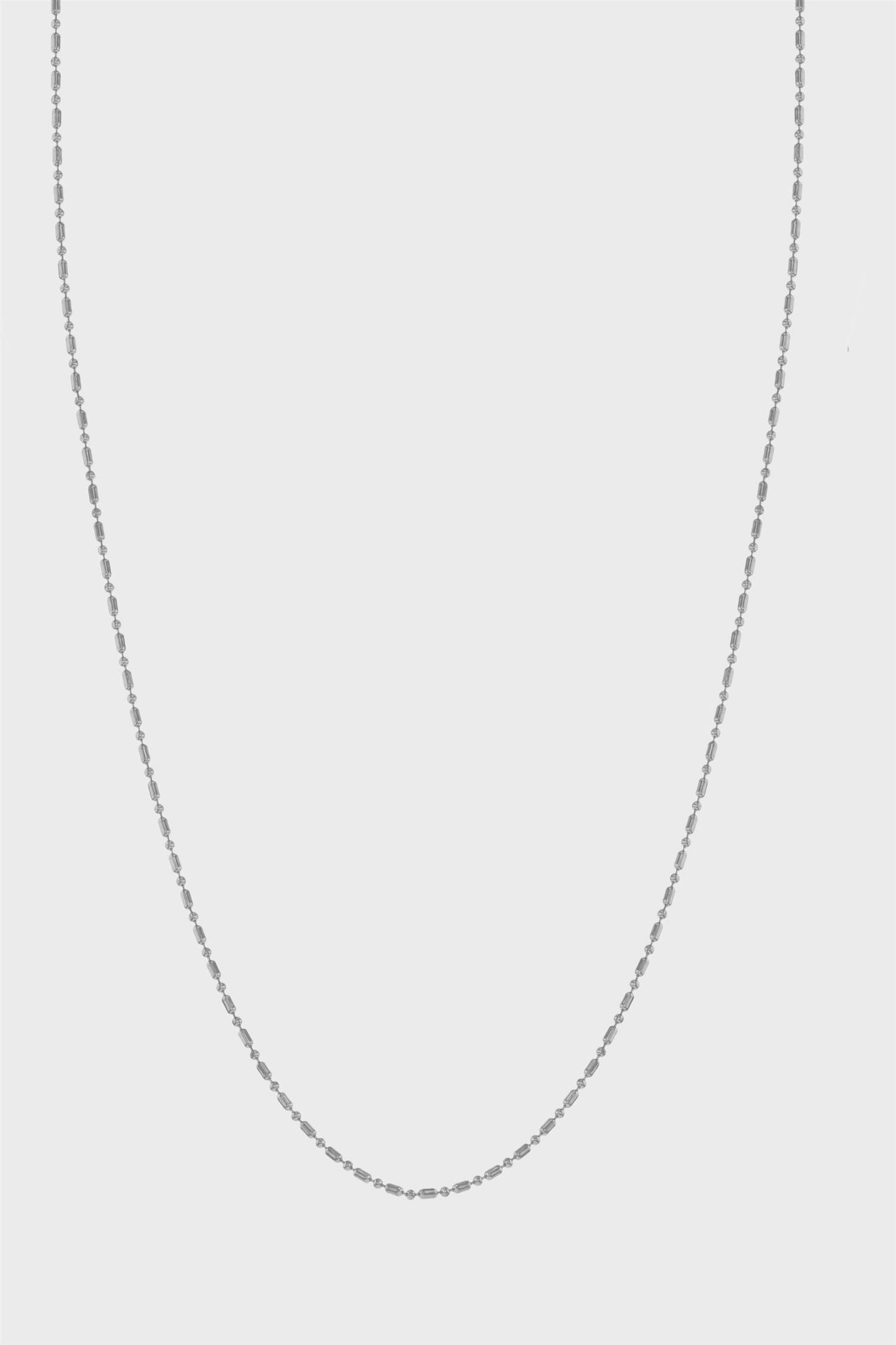 The Bead Necklace Silver
