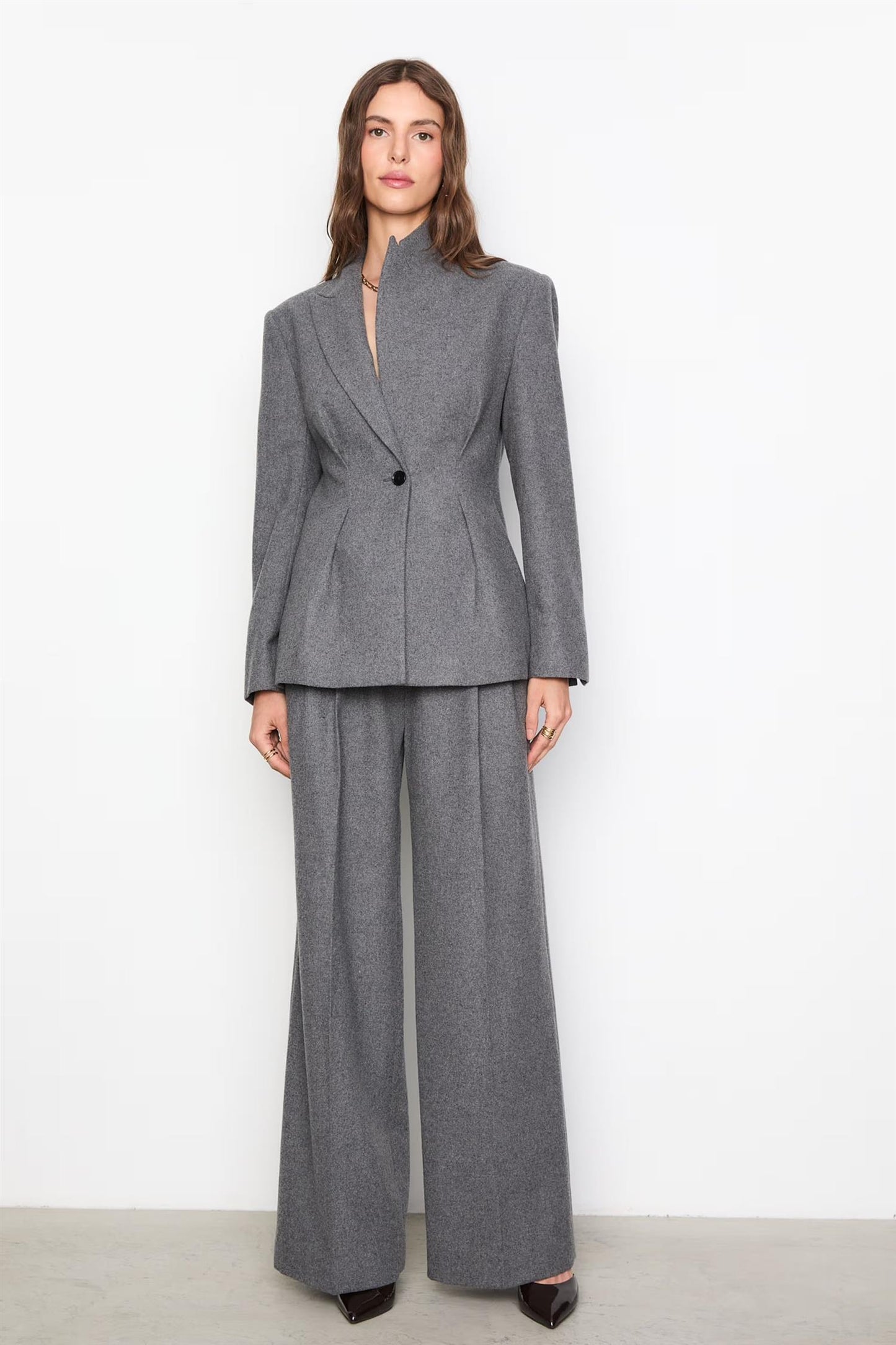 Ennia Flannel Blazer