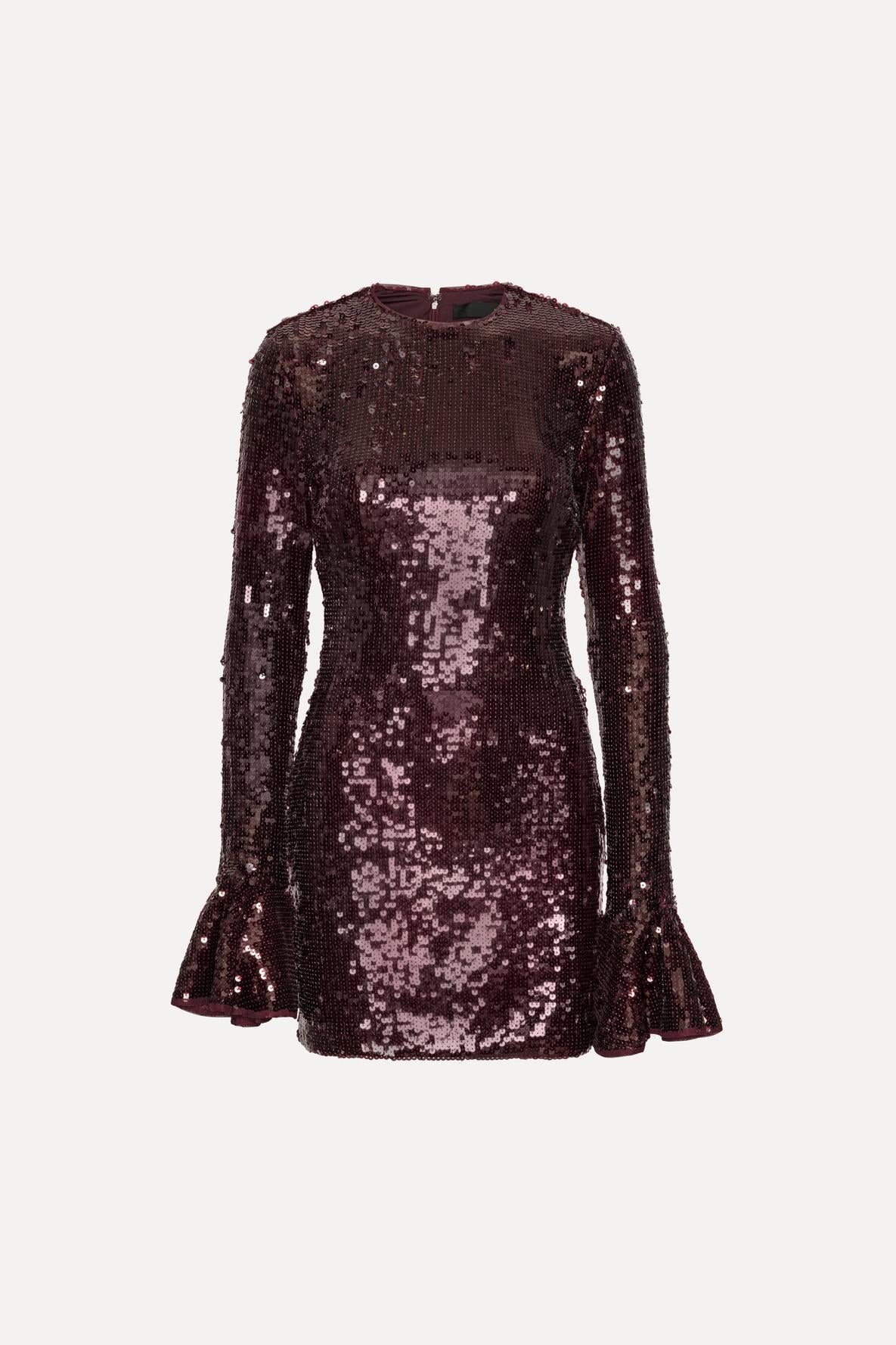 Sequins Ls Mini Dress
