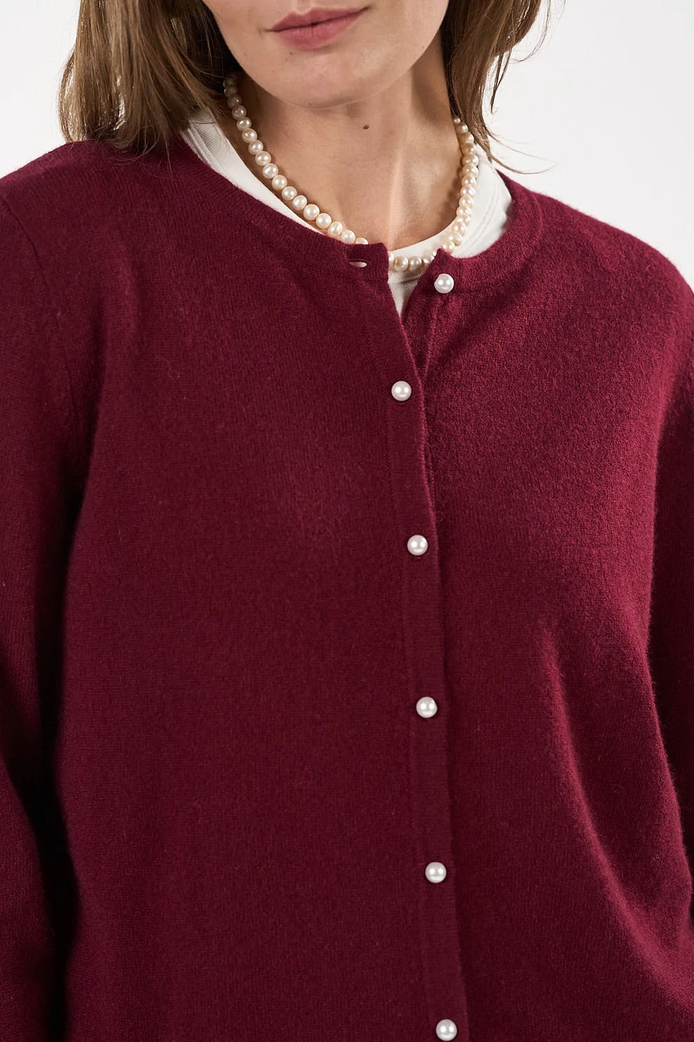 Victoria Cardigan Bordeaux