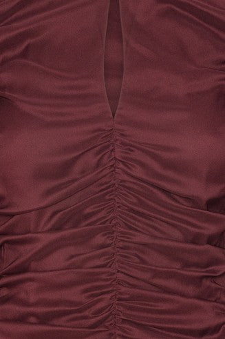 Chiffon Ruched Ls Top