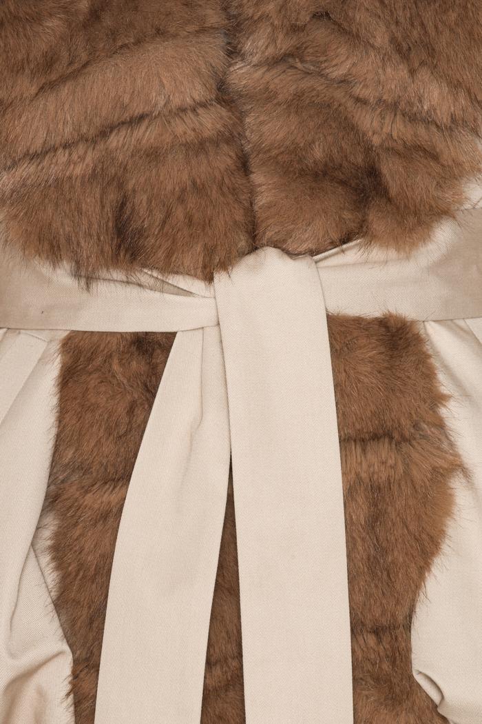 Faux Fur Collar Jacket
