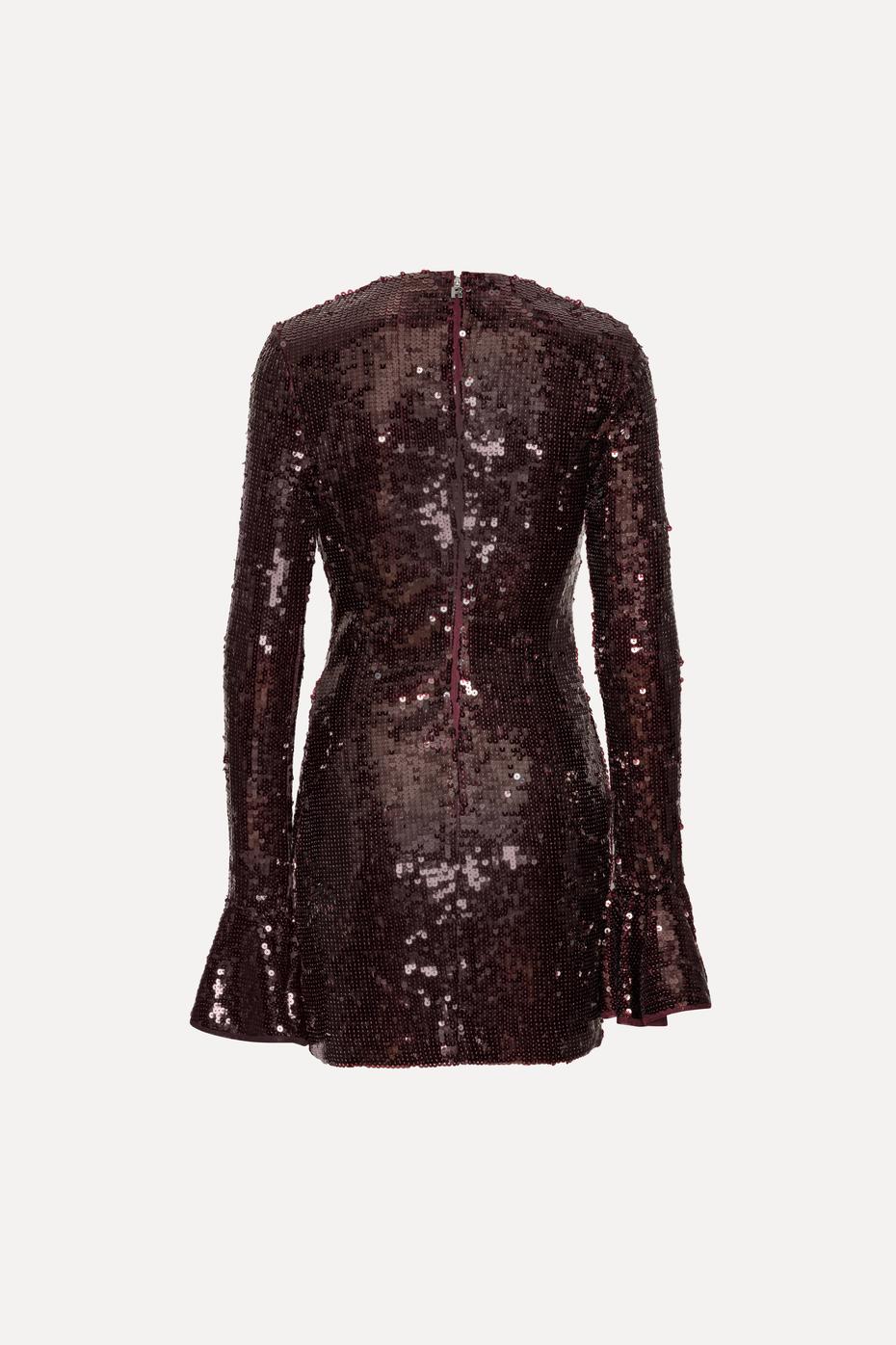 Sequins Ls Mini Dress