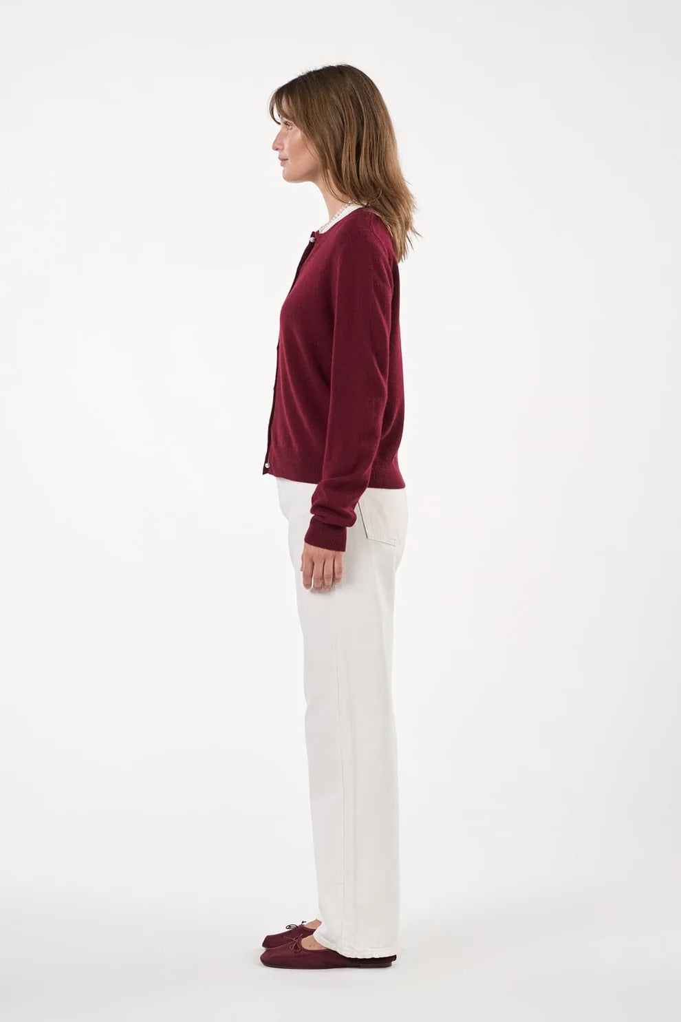 Victoria Cardigan Bordeaux