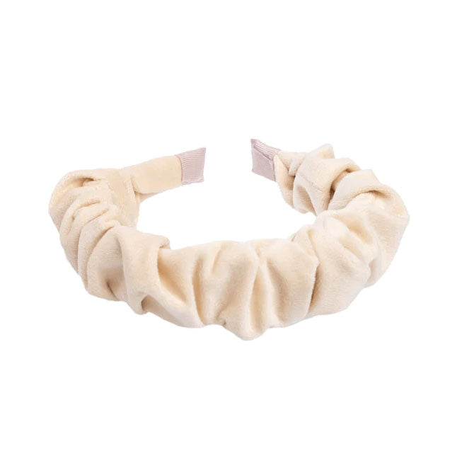 Velvet Hair Band Wave Vanilla