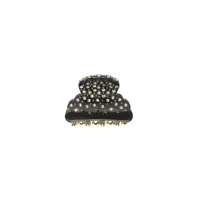 Crystal Hair Claw Small Chocolate Brown