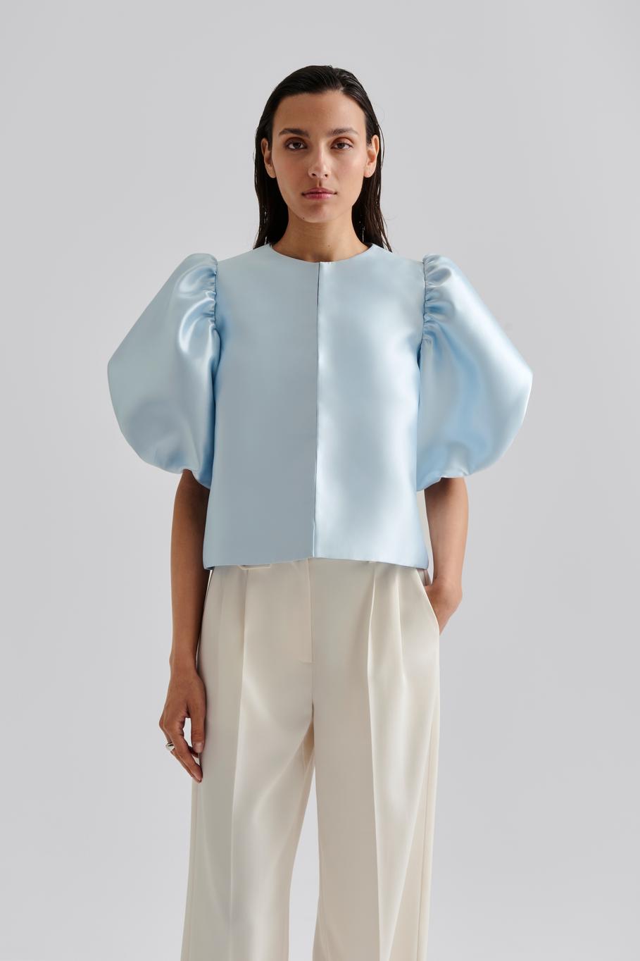 Cleo pouf sleeve blouse