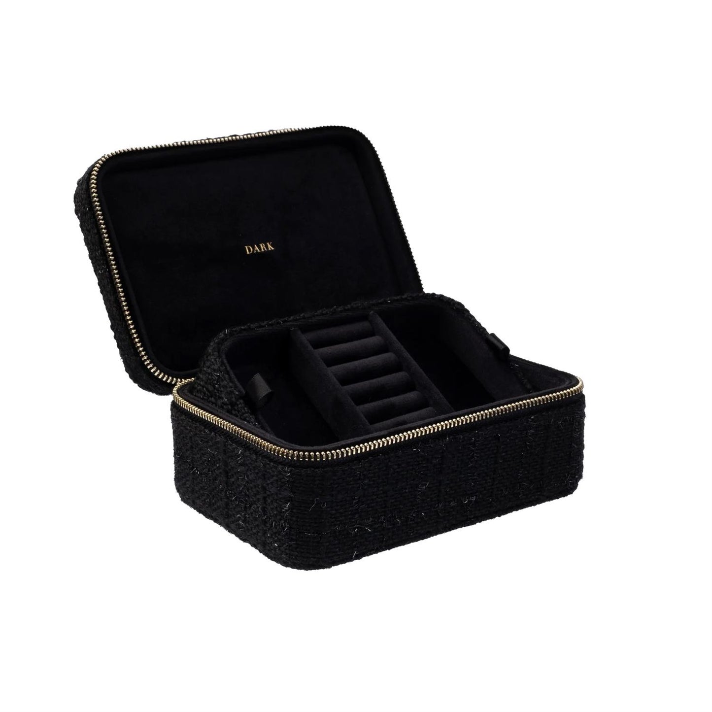 Tweed Jewellery Box Black
