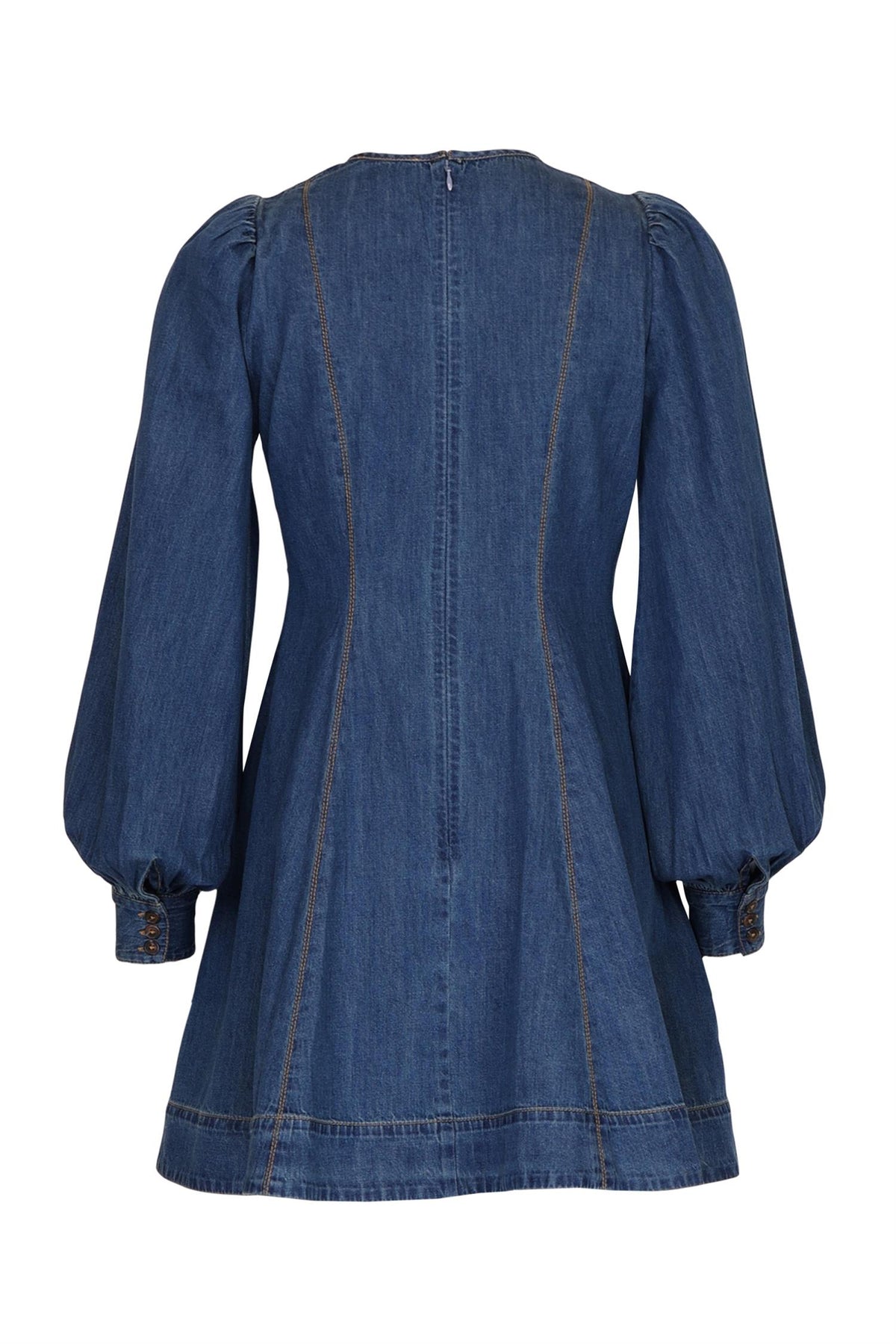 Denim Fitted Dress