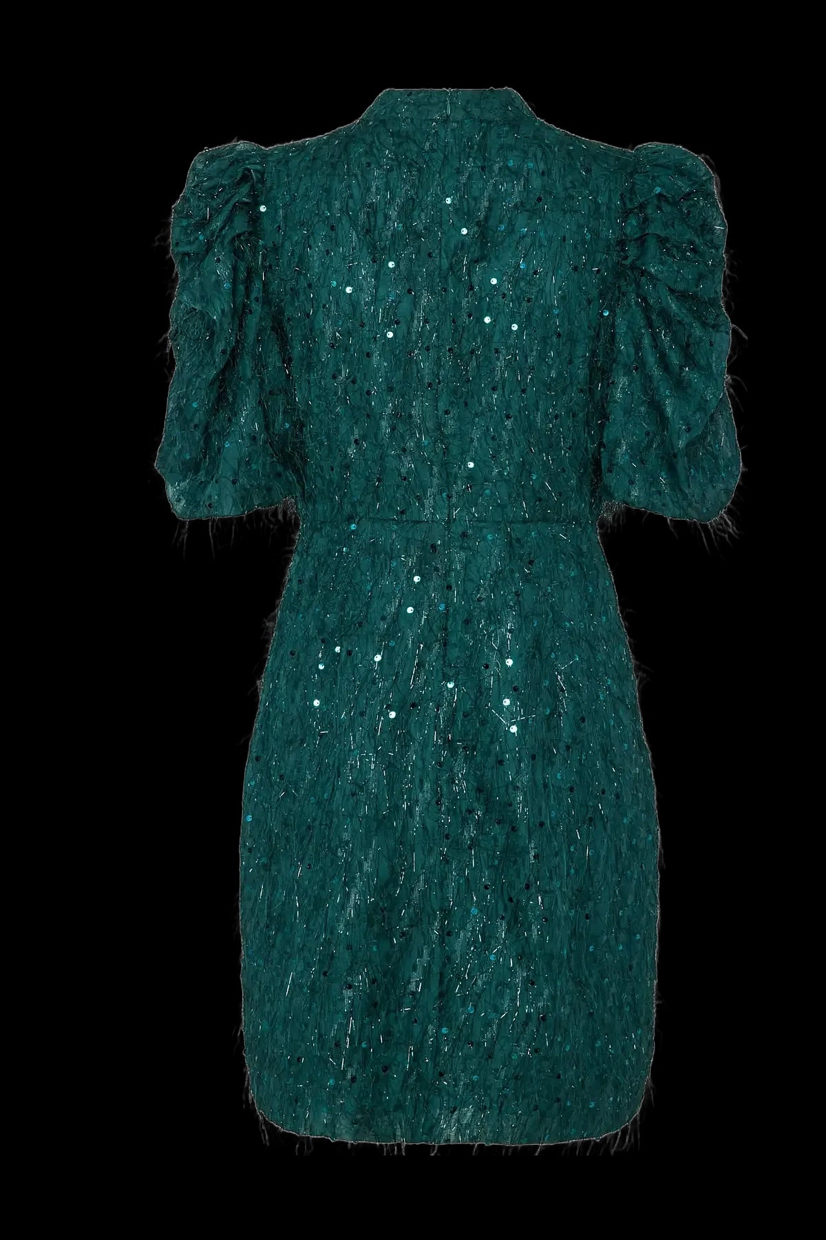Yasilza Sequin Dress Dark Green