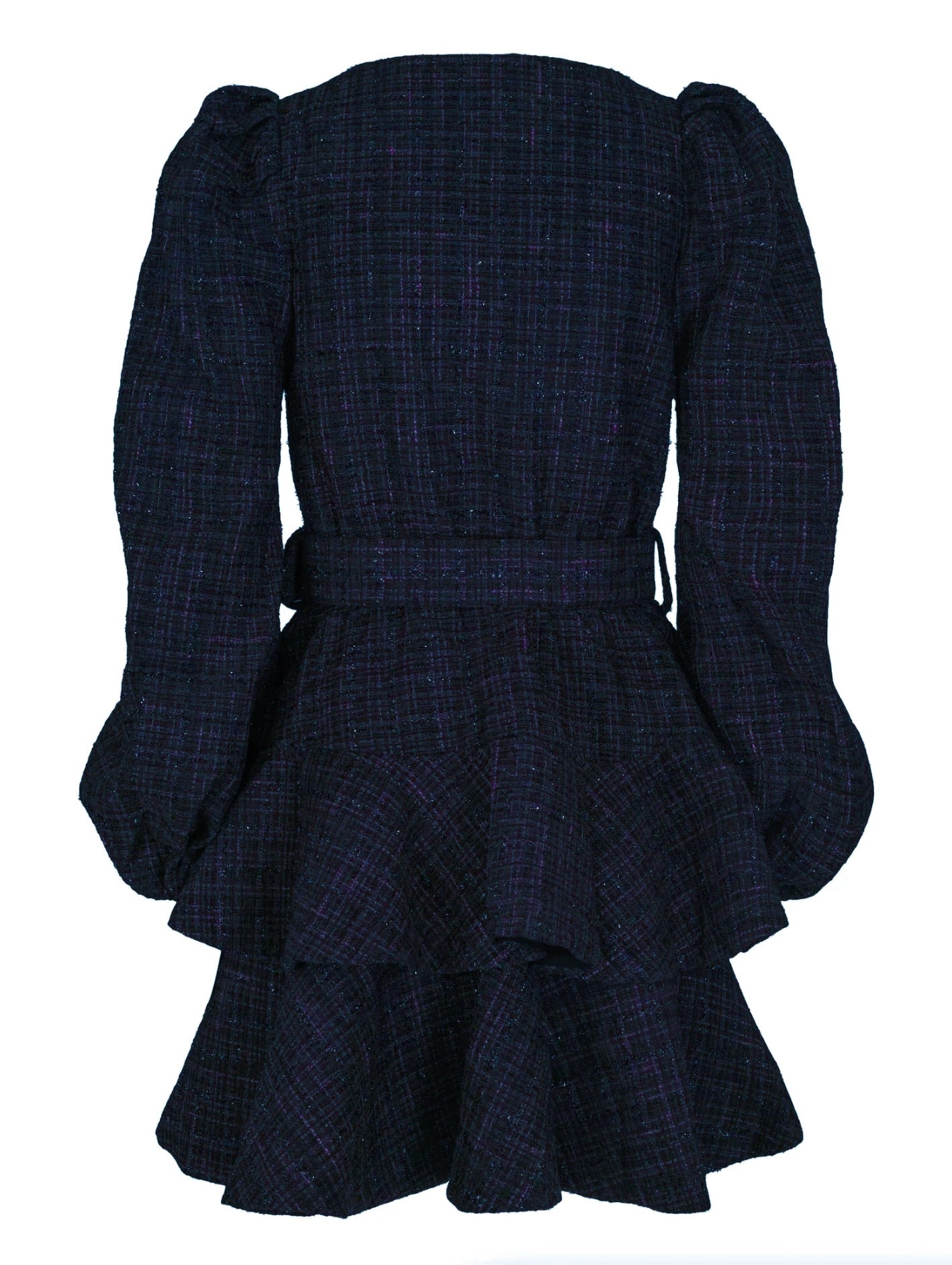 Wavy Tweed Dress