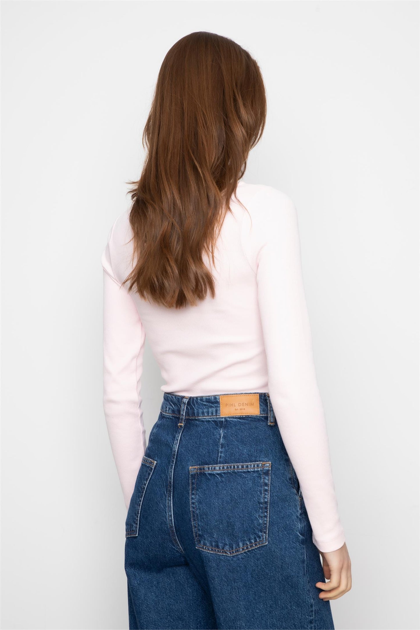Petronella Rib Boatneck - Light Pink