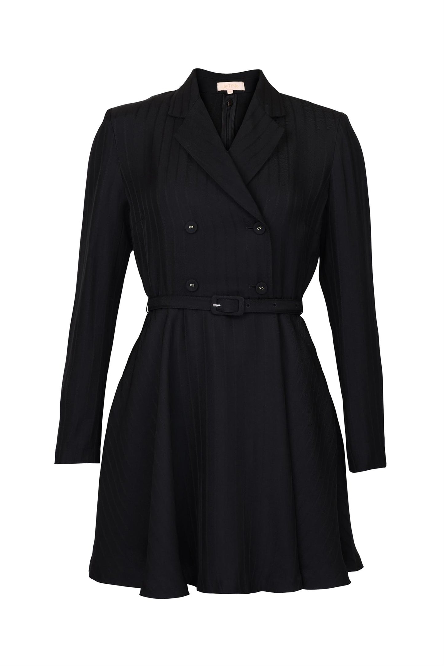 Tailored Mini Dress - Black