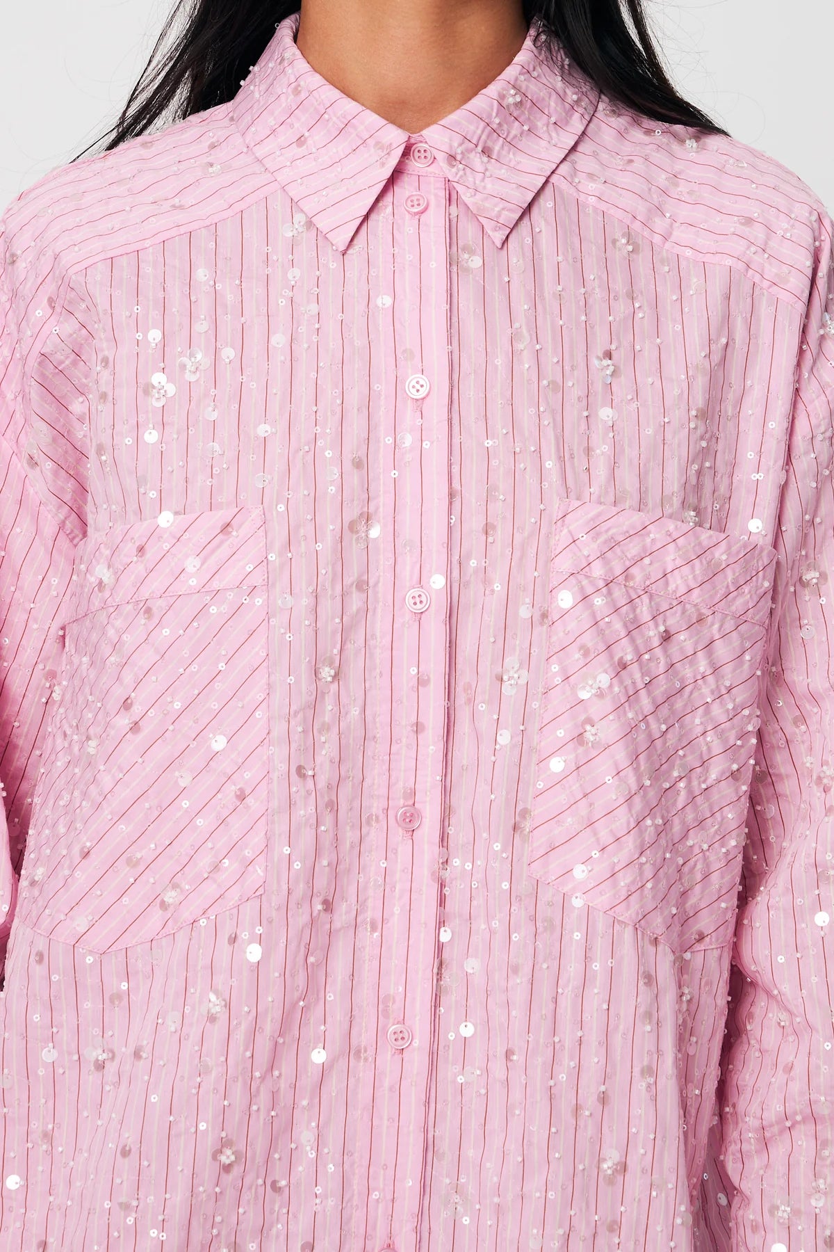 Elliecras Shirt - Pink Multi Stripe