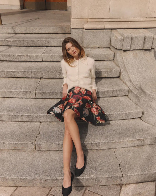 Taffeta Mini Skirt Poppy