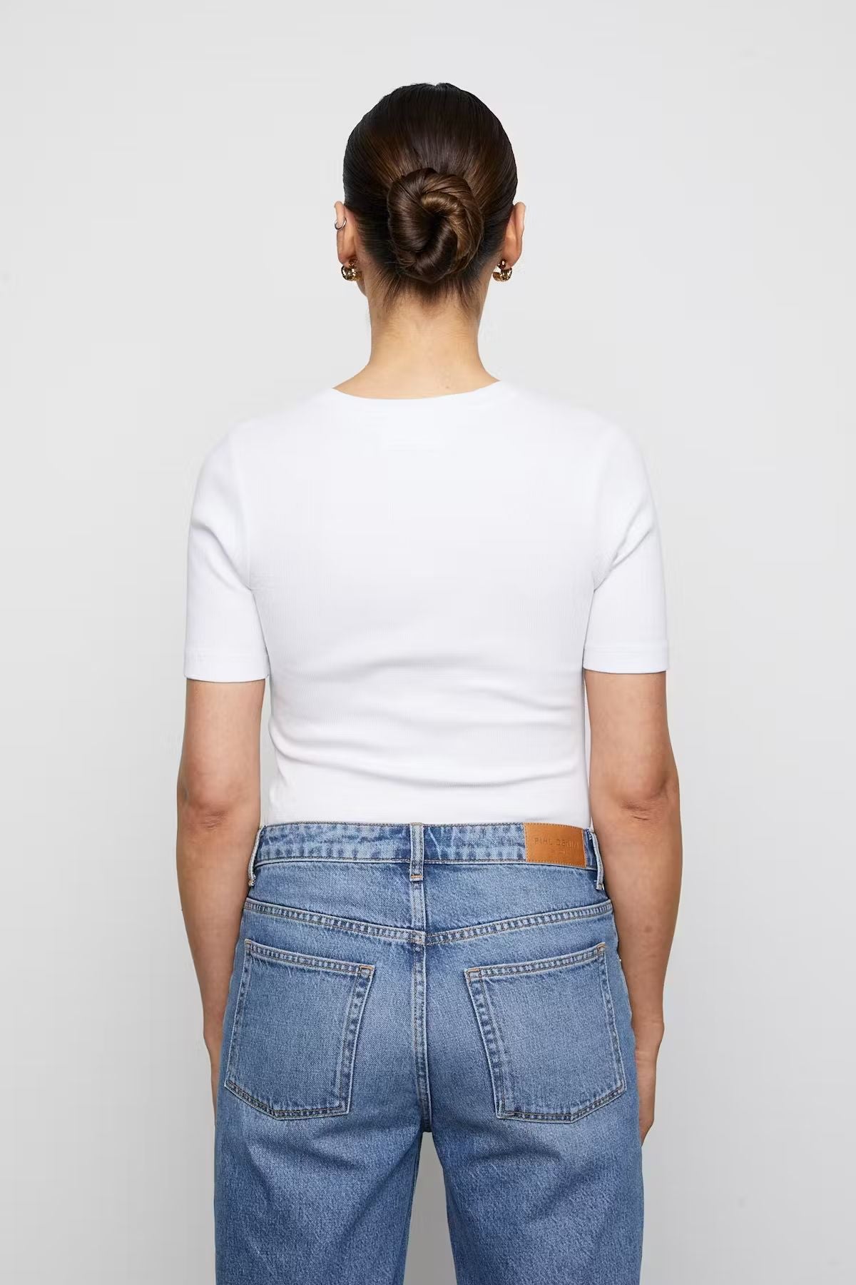 Pippa Rib Tee Ecru